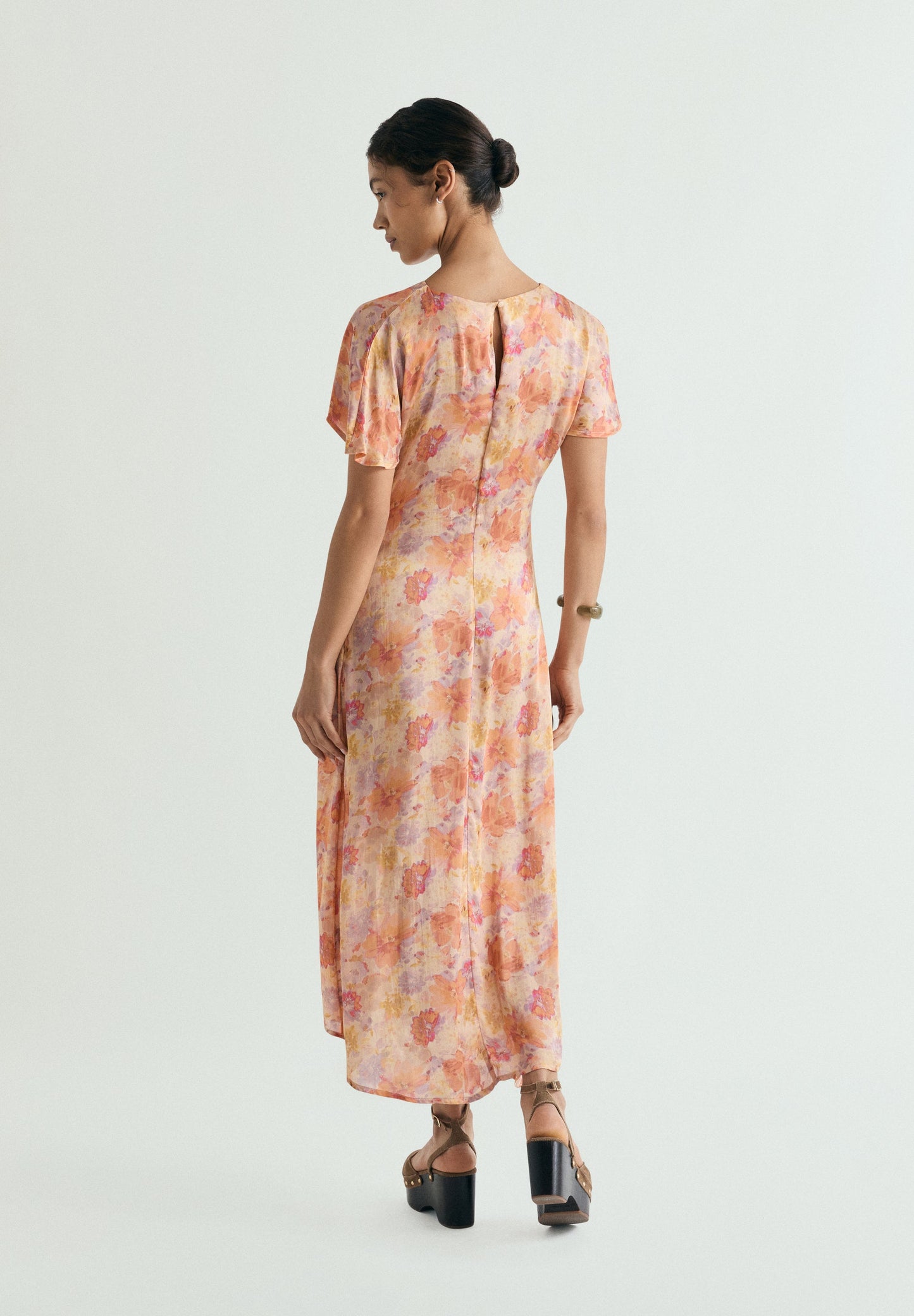 ROBE FLUIDE À FLEURS