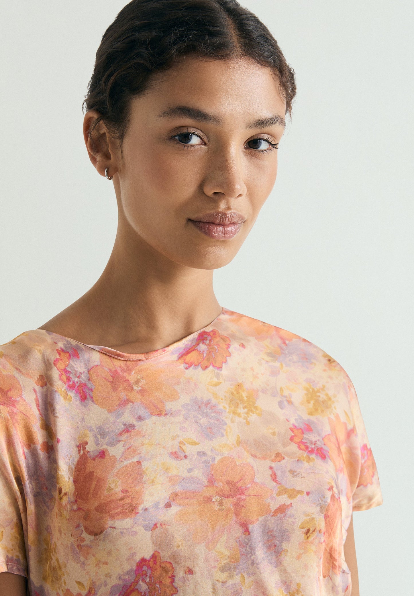 ROBE FLUIDE À FLEURS