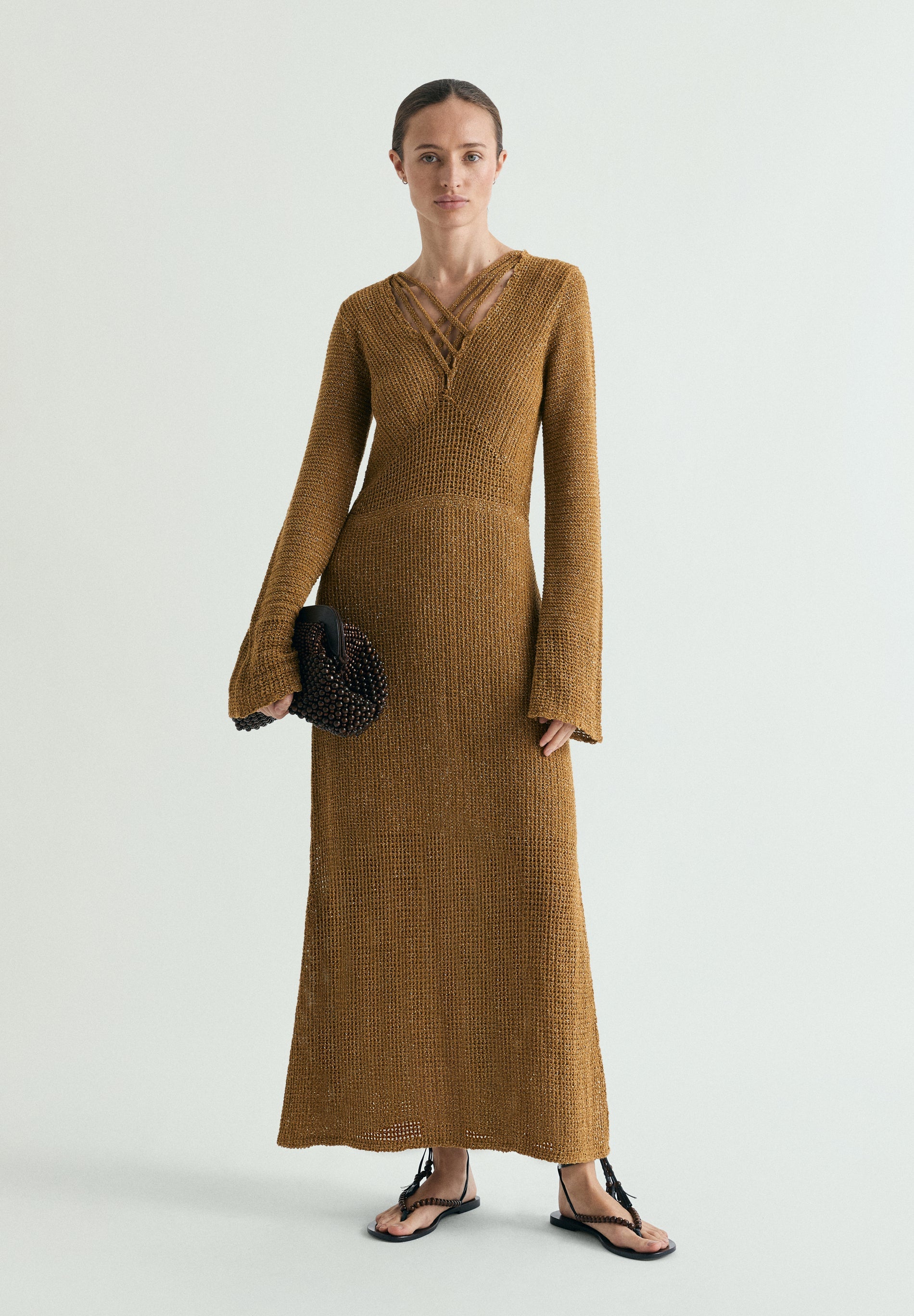 ROBE MAILLE FIL MÉTALLISÉ