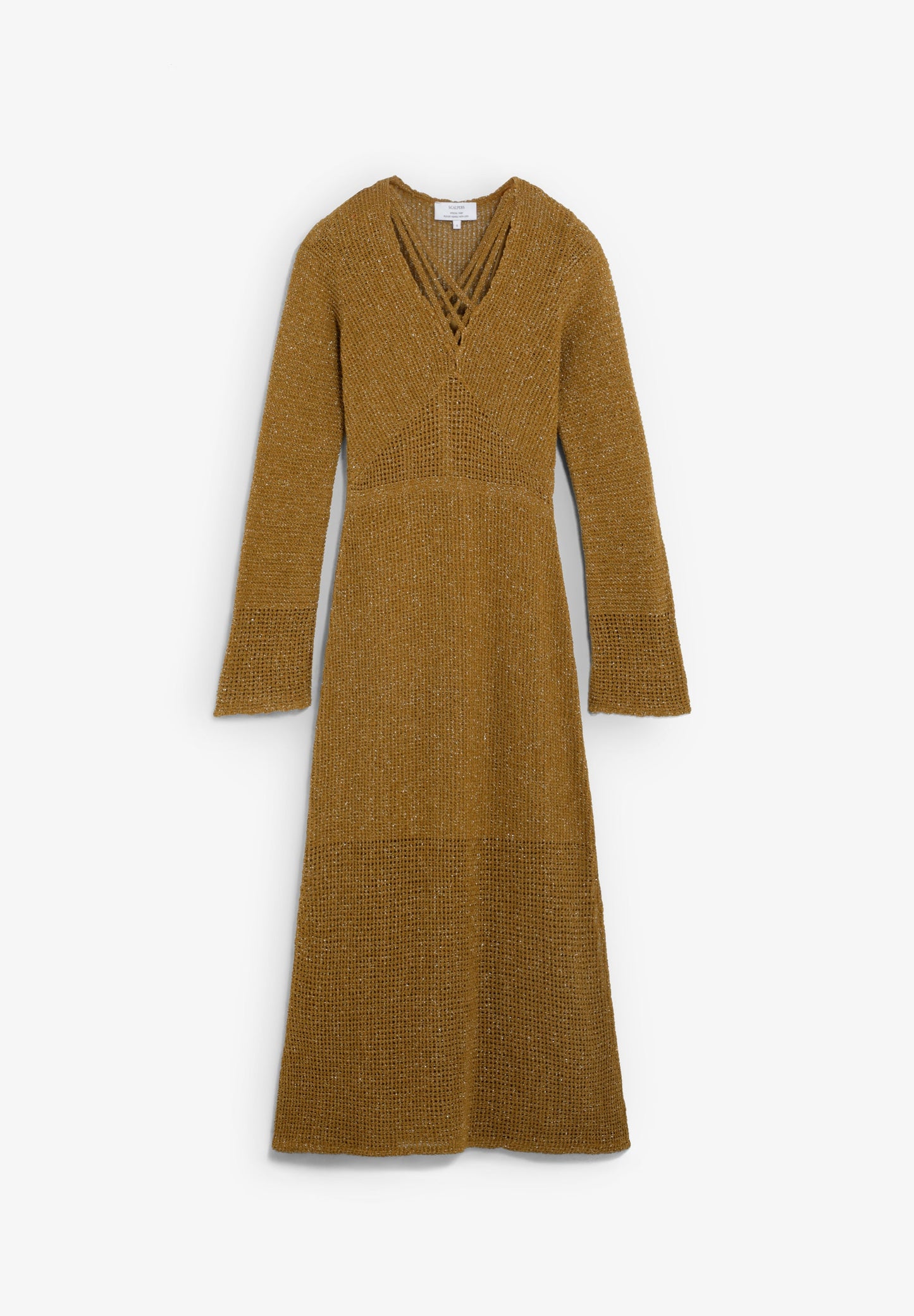 STRICKKLEID MIT LAMÉFÄDEN