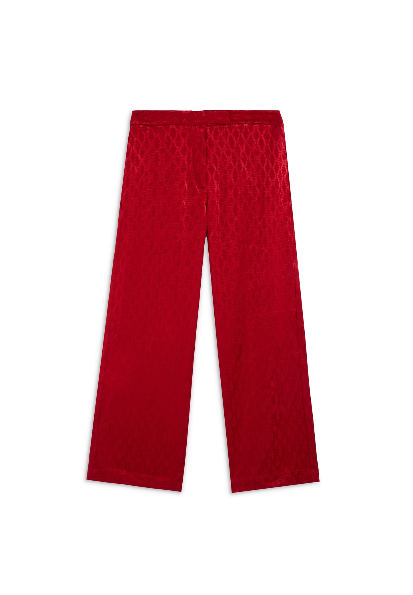 SCHLAGHOSE AUS JACQUARD-GEWEBE