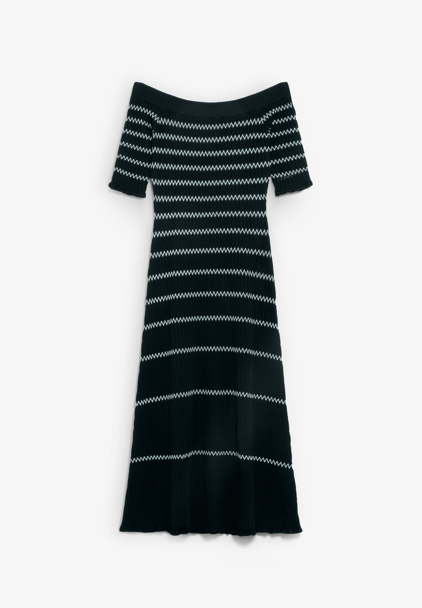BARDOT NECKLINE KNIT DRESS