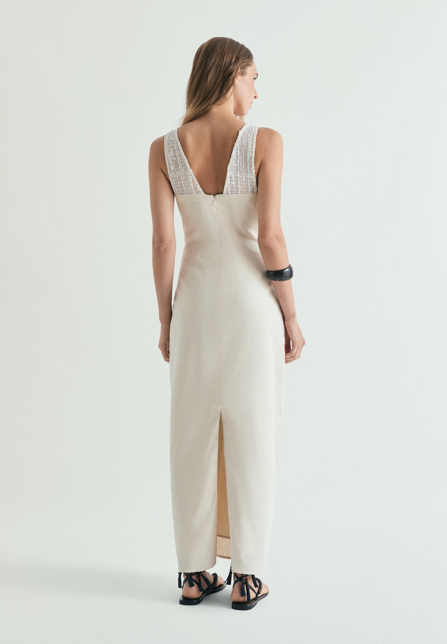 VESTITO MIDI LINO