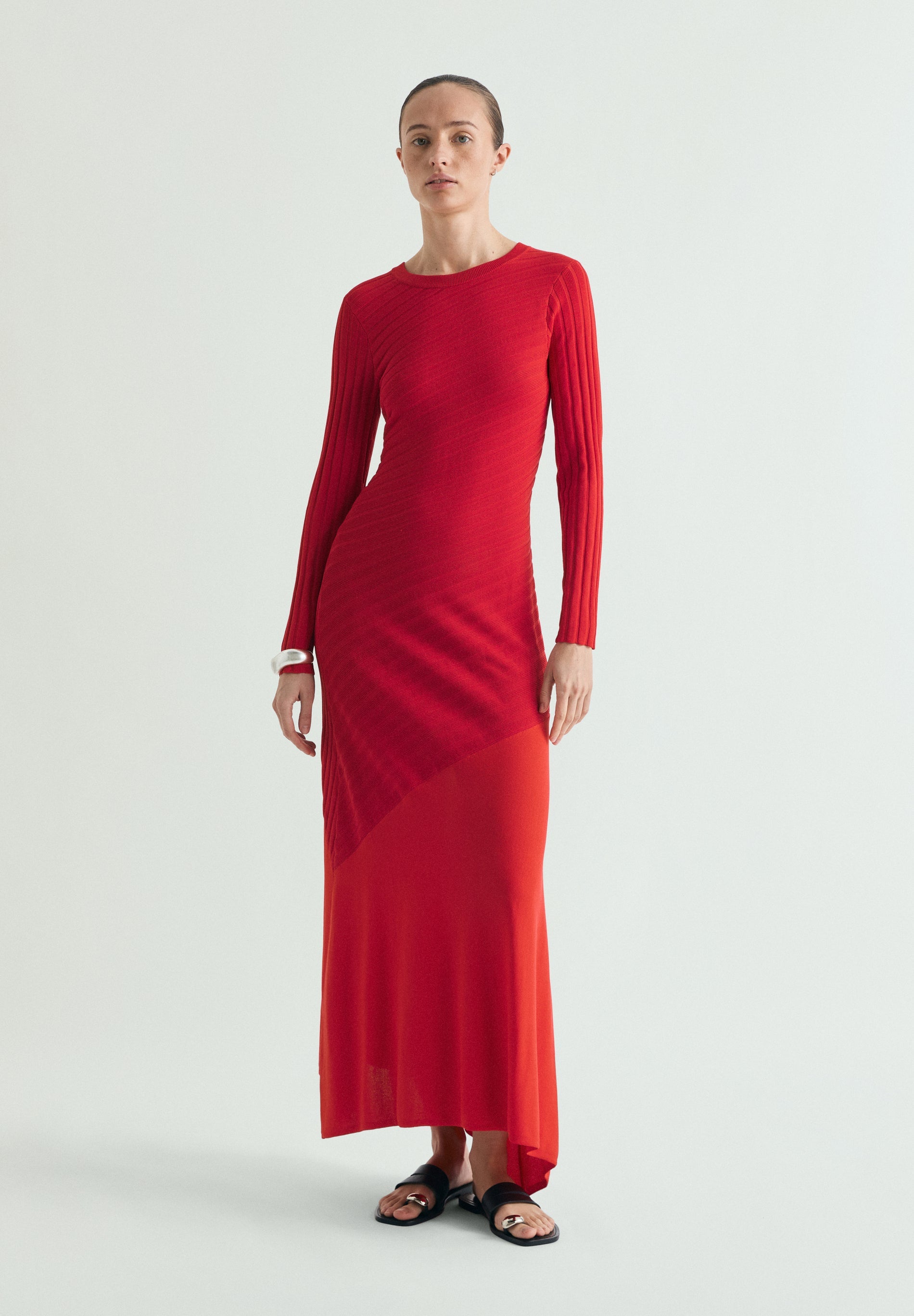 VESTITO A RIGHE IN MAGLIA