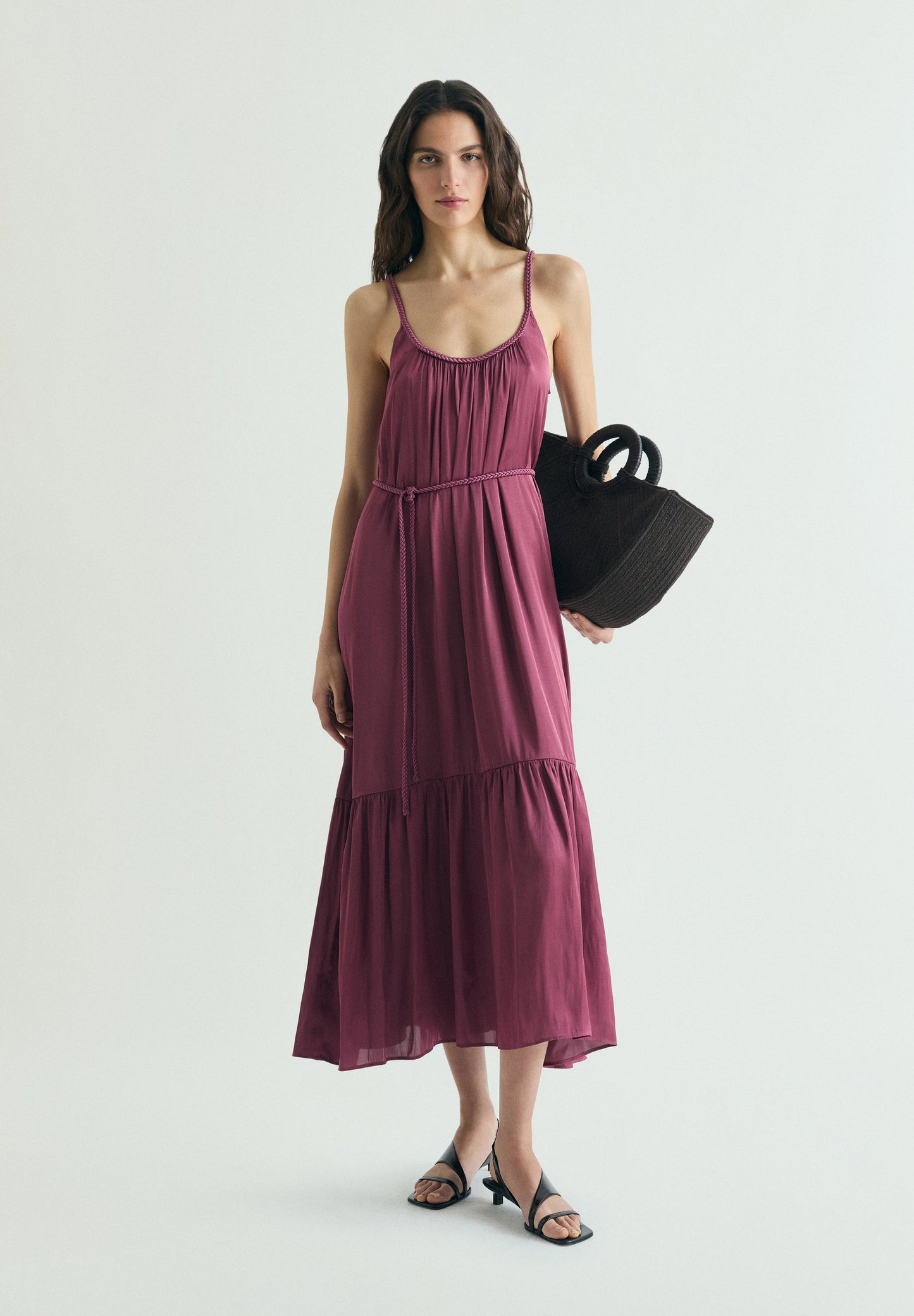 BRAIDED WAIST DRESS