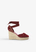 BRAIDED SANDALS WITH ESPARTO GRASS WEDGE