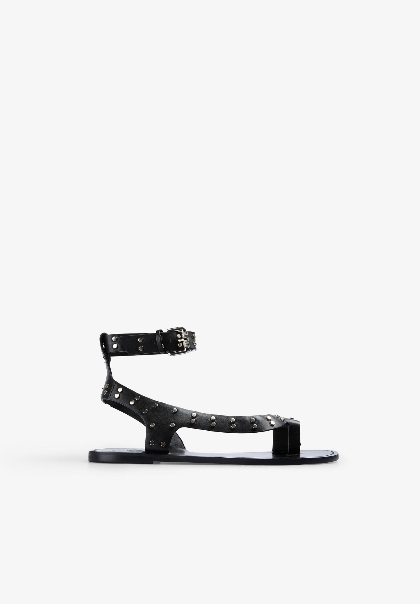 STUDDED LEATHER SANDALS