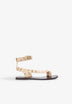 STUDDED LEATHER SANDALS
