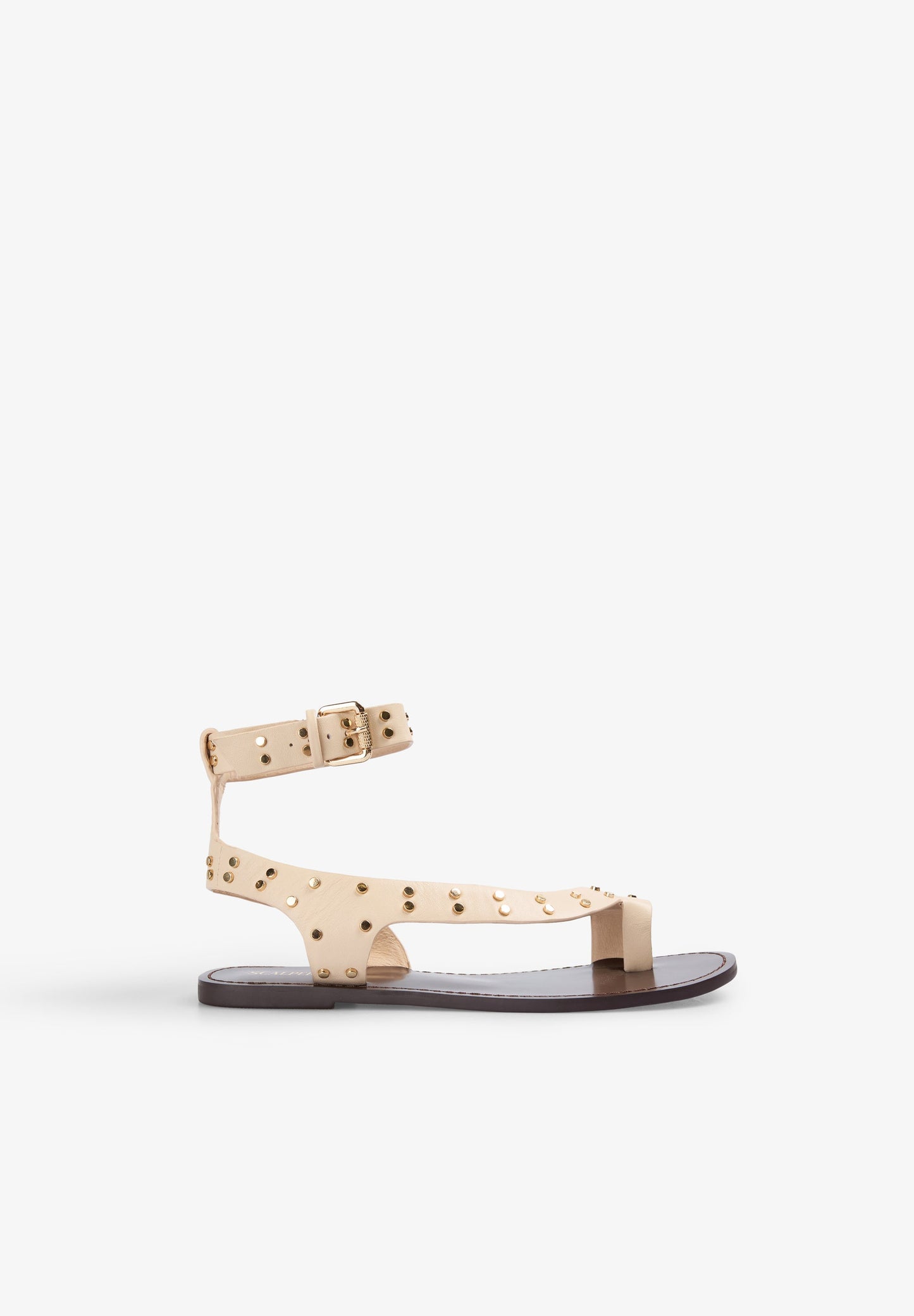 SANDALEN AUS LEDER MIT NIETEN