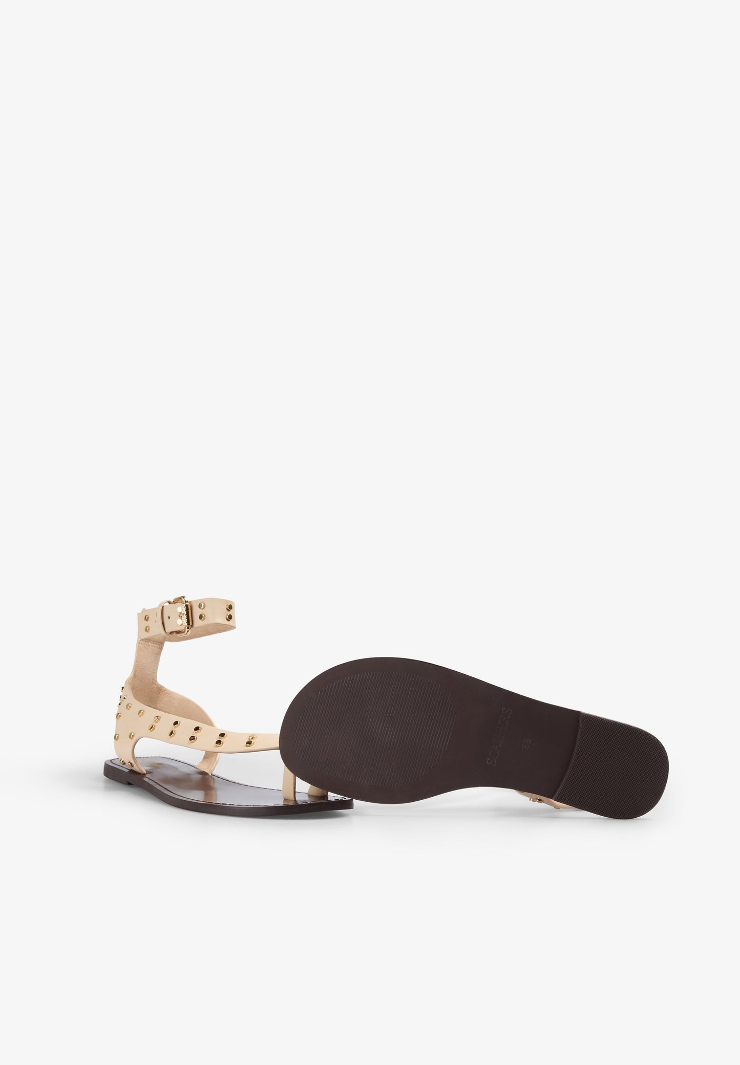 SANDALEN AUS LEDER MIT NIETEN