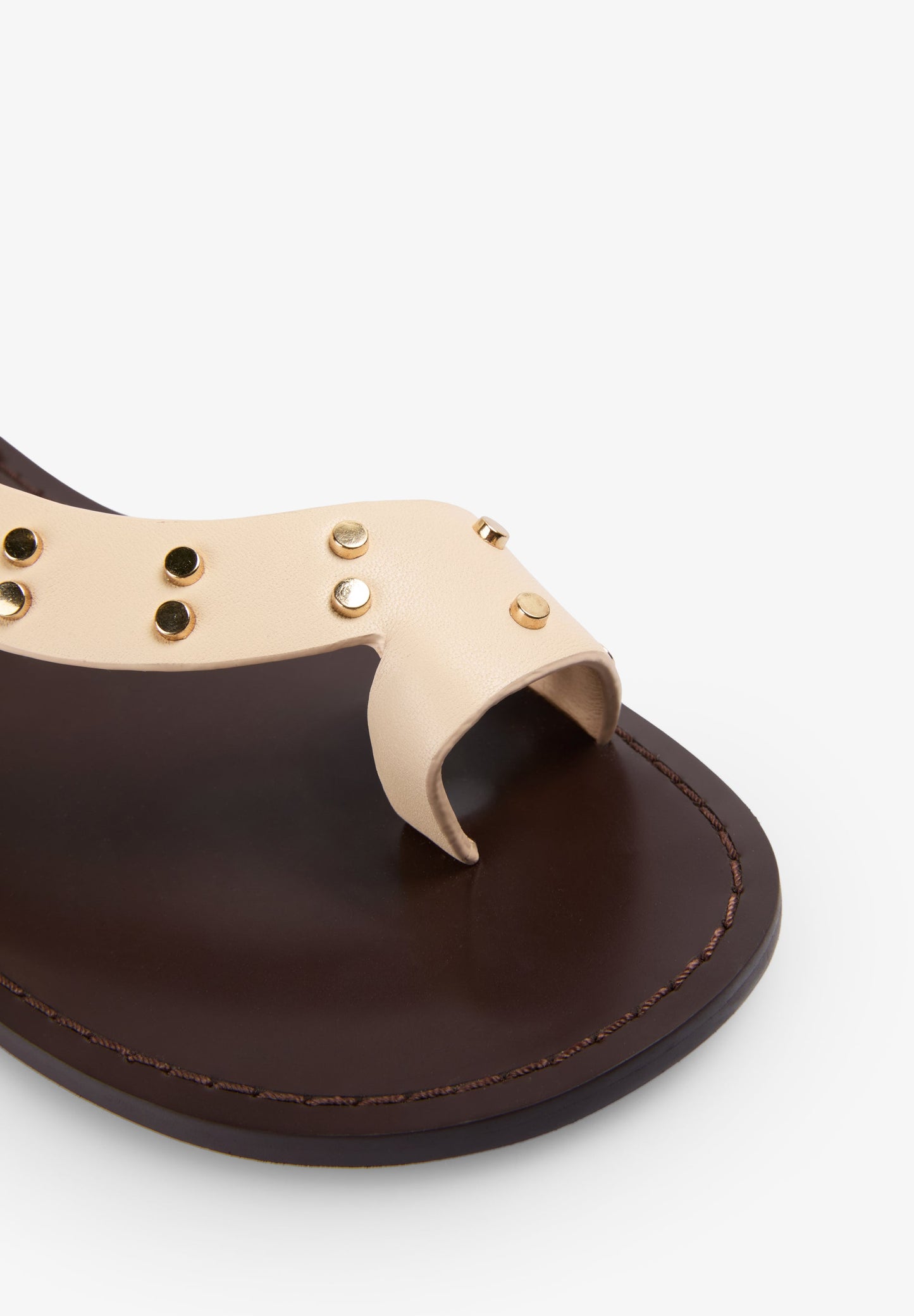 SANDALEN AUS LEDER MIT NIETEN