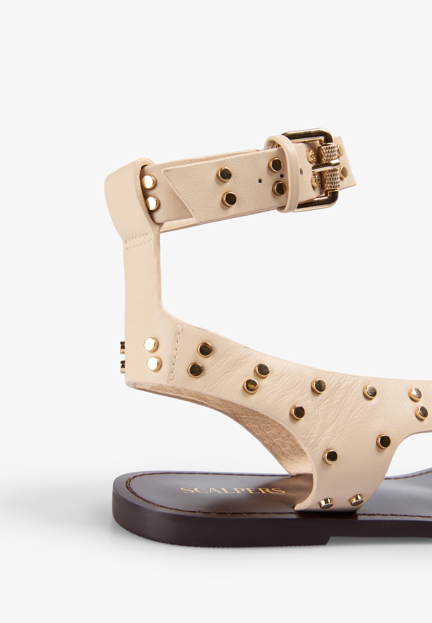 SANDALEN AUS LEDER MIT NIETEN