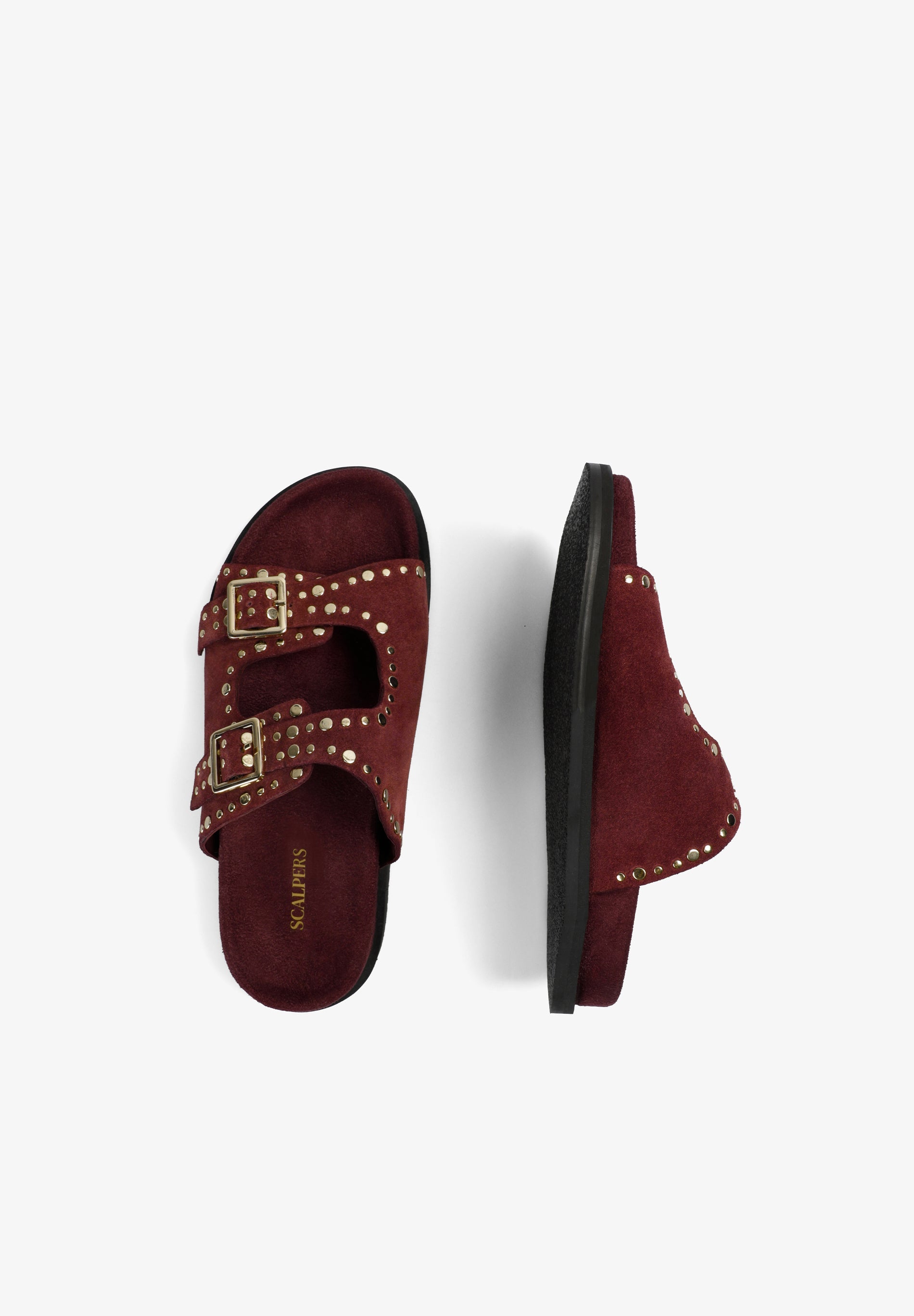 FLAT STUDDED SANDALS