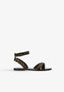 FLACHE SANDALEN MIT ÜBERKREUZTEN RIEMEN
