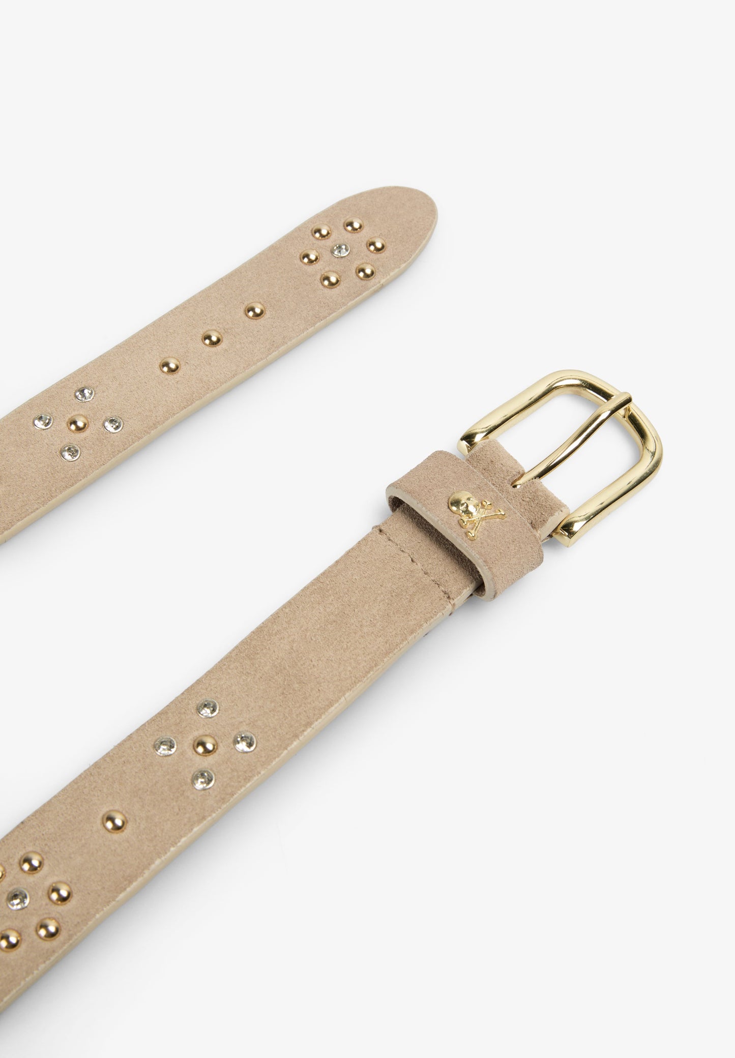 STUDDED SUEDE BELT