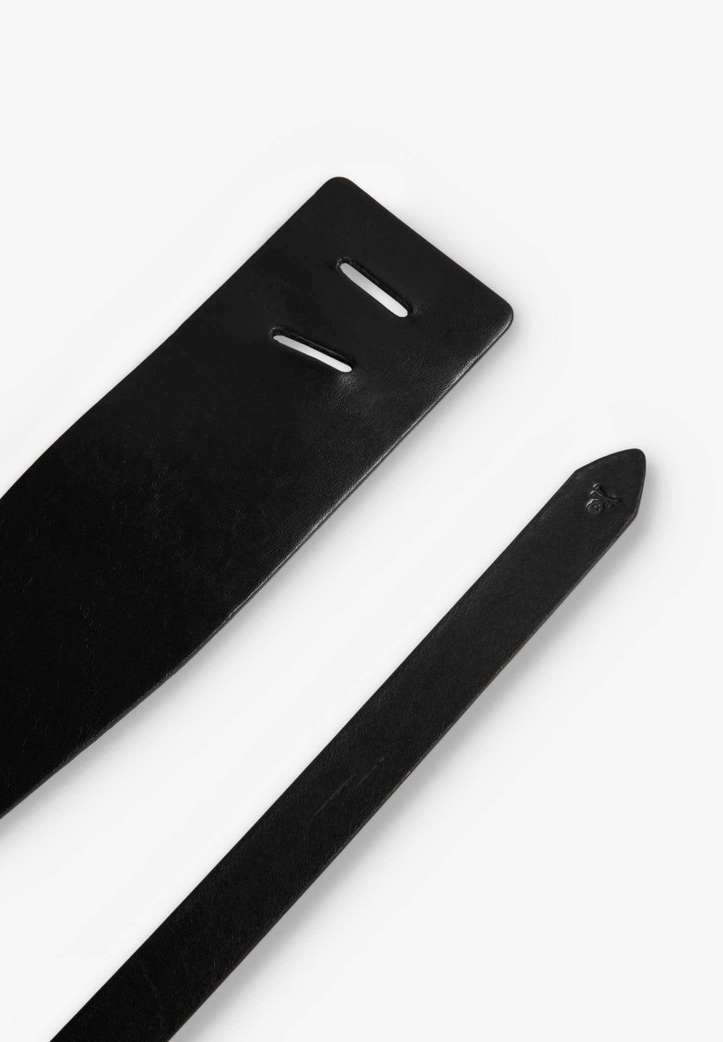 100% LEATHER SASH-STYLE BELT