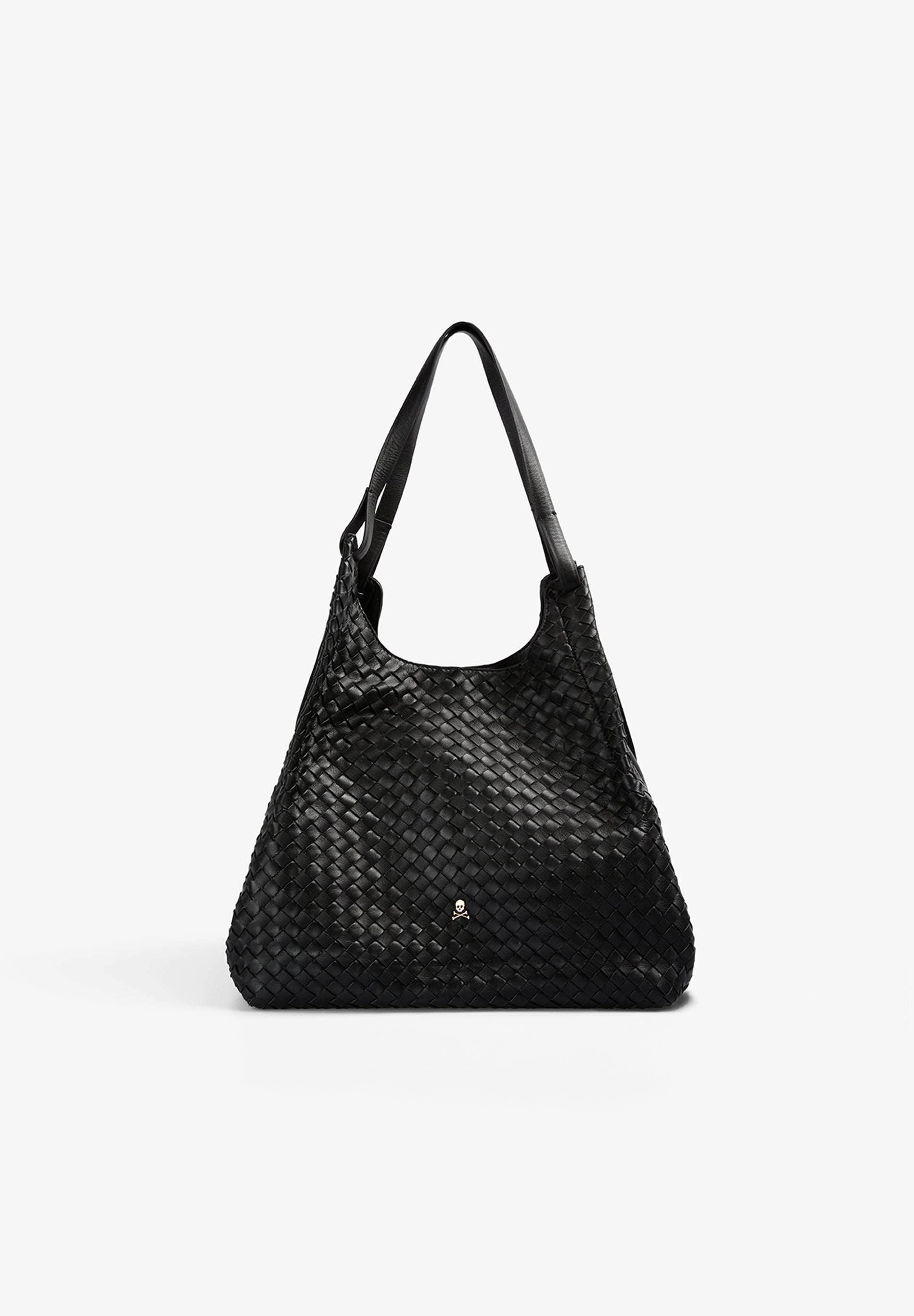 SHOPPER-TASCHE AUS GEFLOCHTENEM LEDER