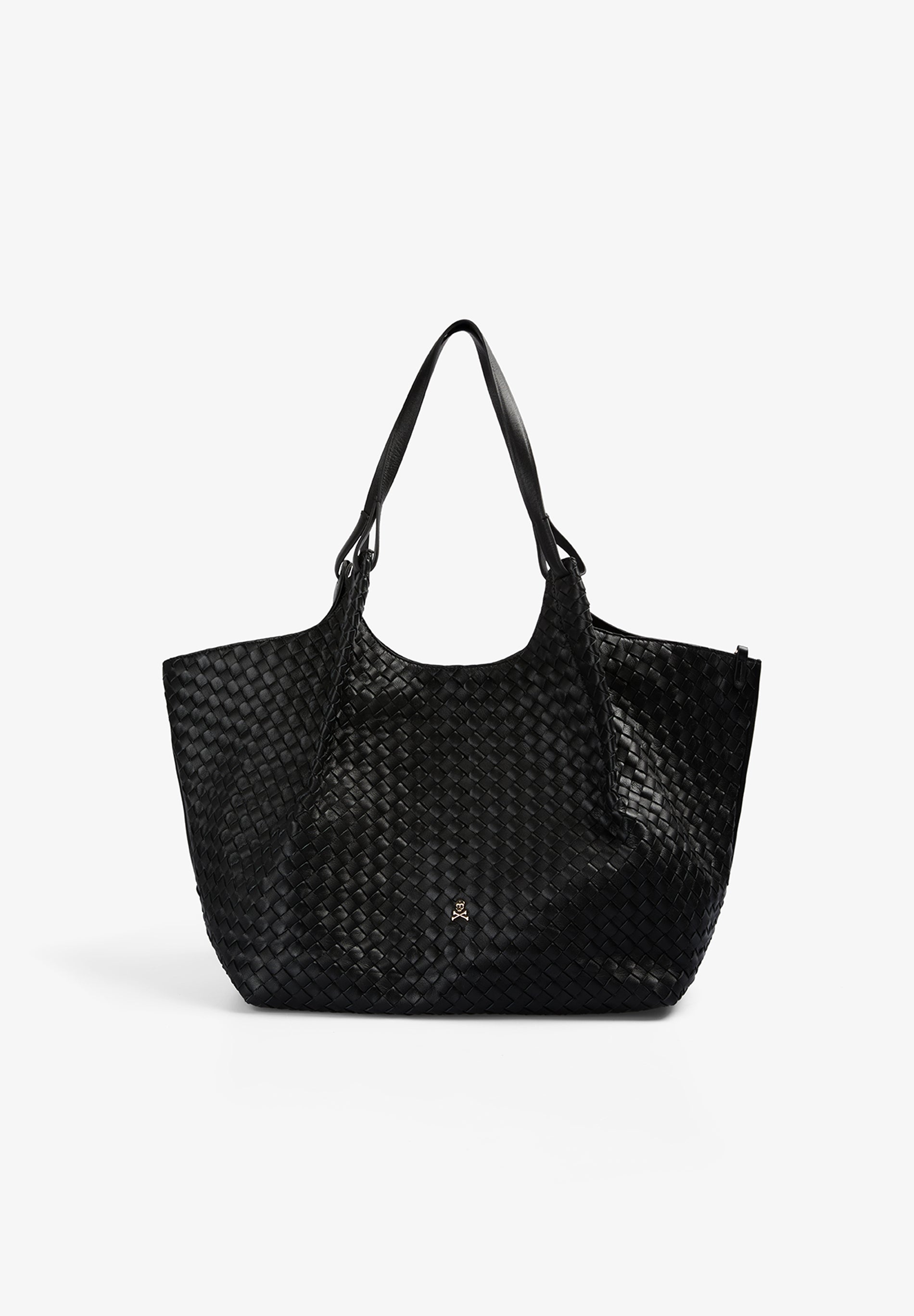 SHOPPER-TASCHE AUS GEFLOCHTENEM LEDER