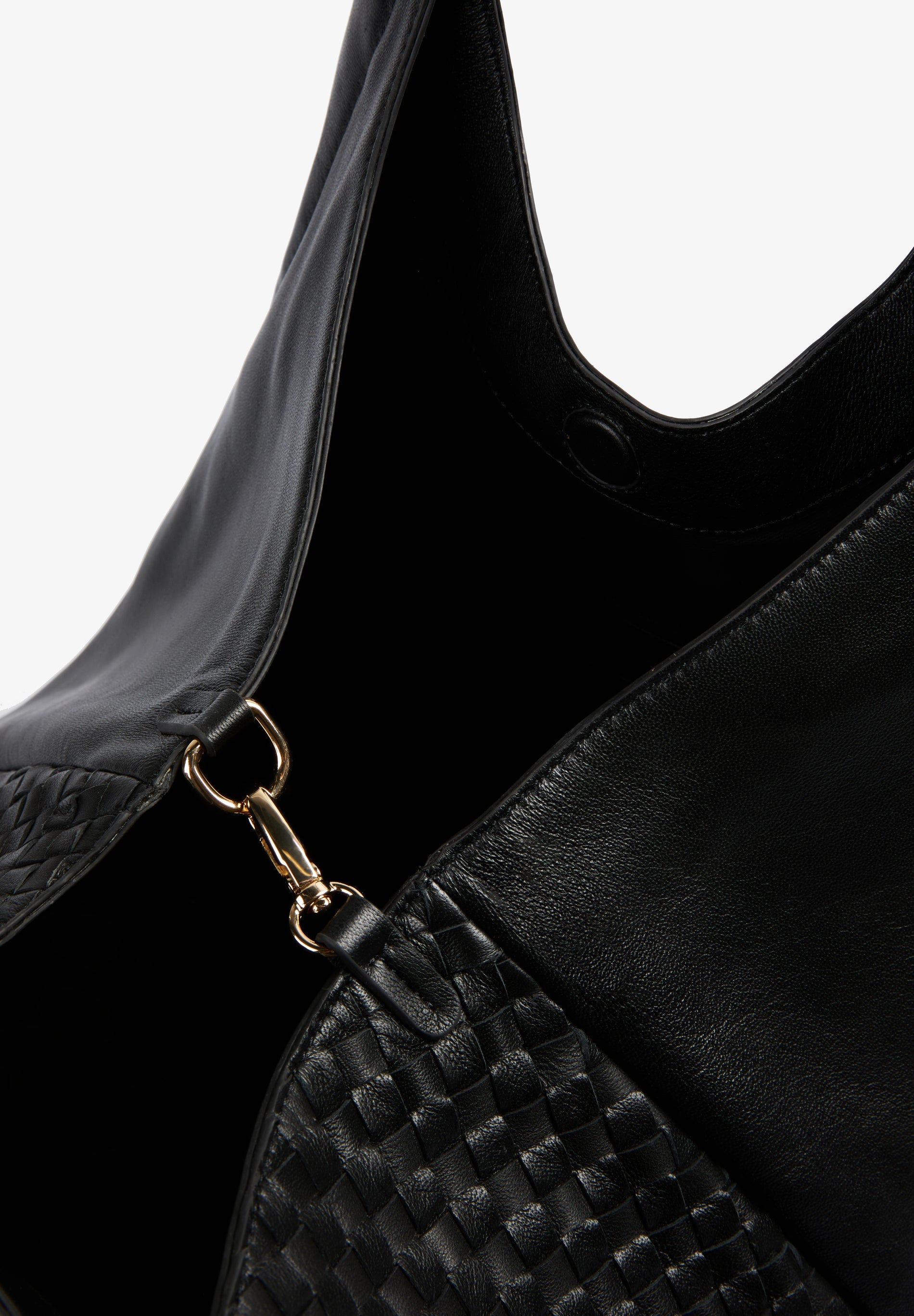 SHOPPER-TASCHE AUS GEFLOCHTENEM LEDER