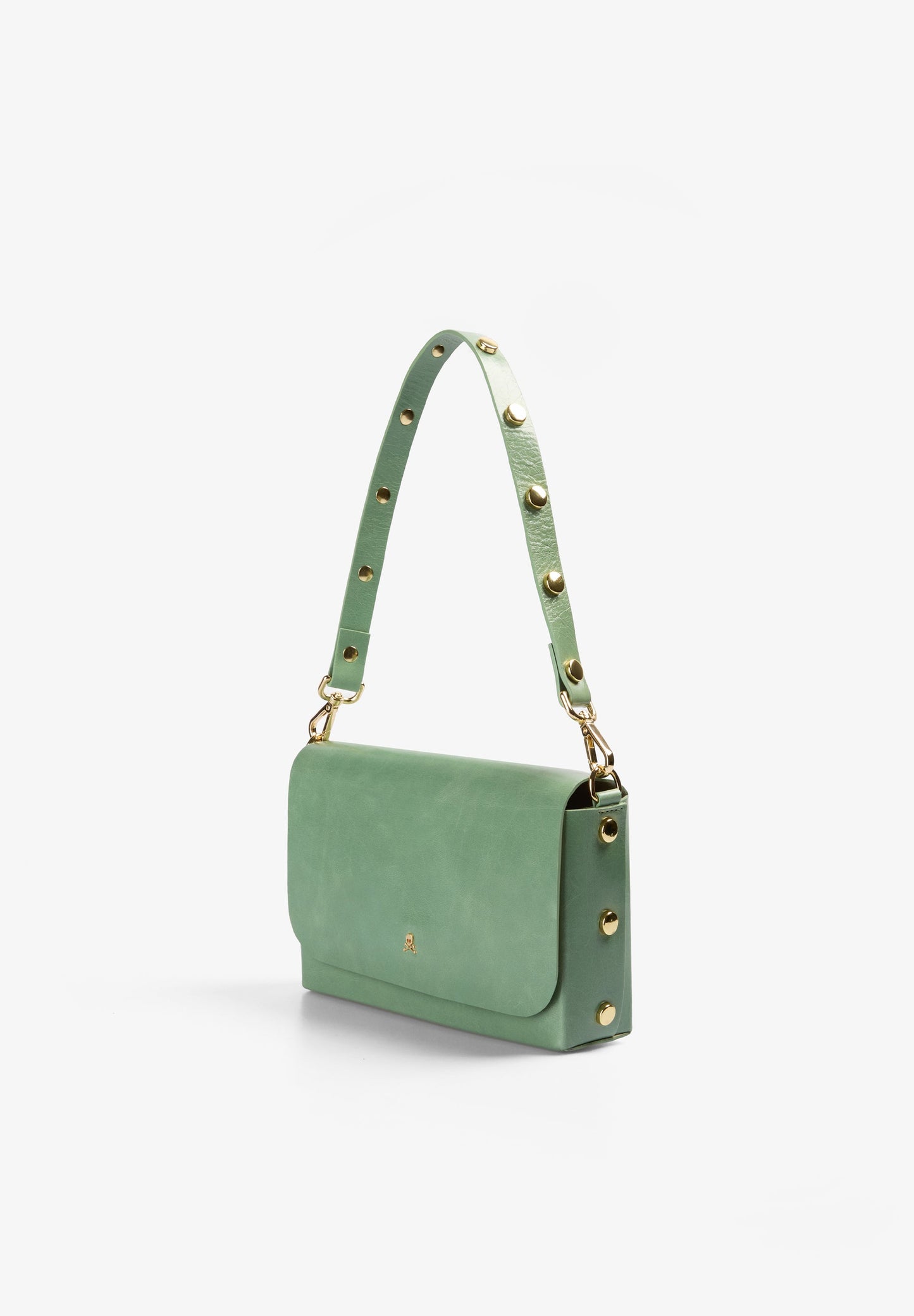 STUDDED LEATHER MINI BAG