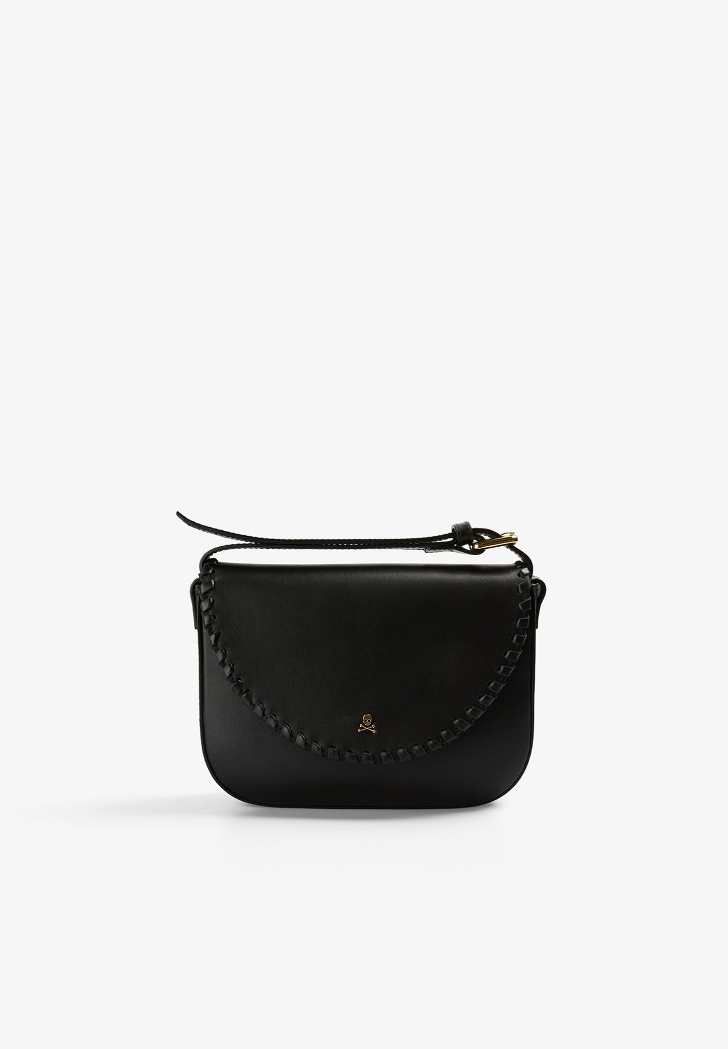 BRAIDED LEATHER CROSSBODY BAG