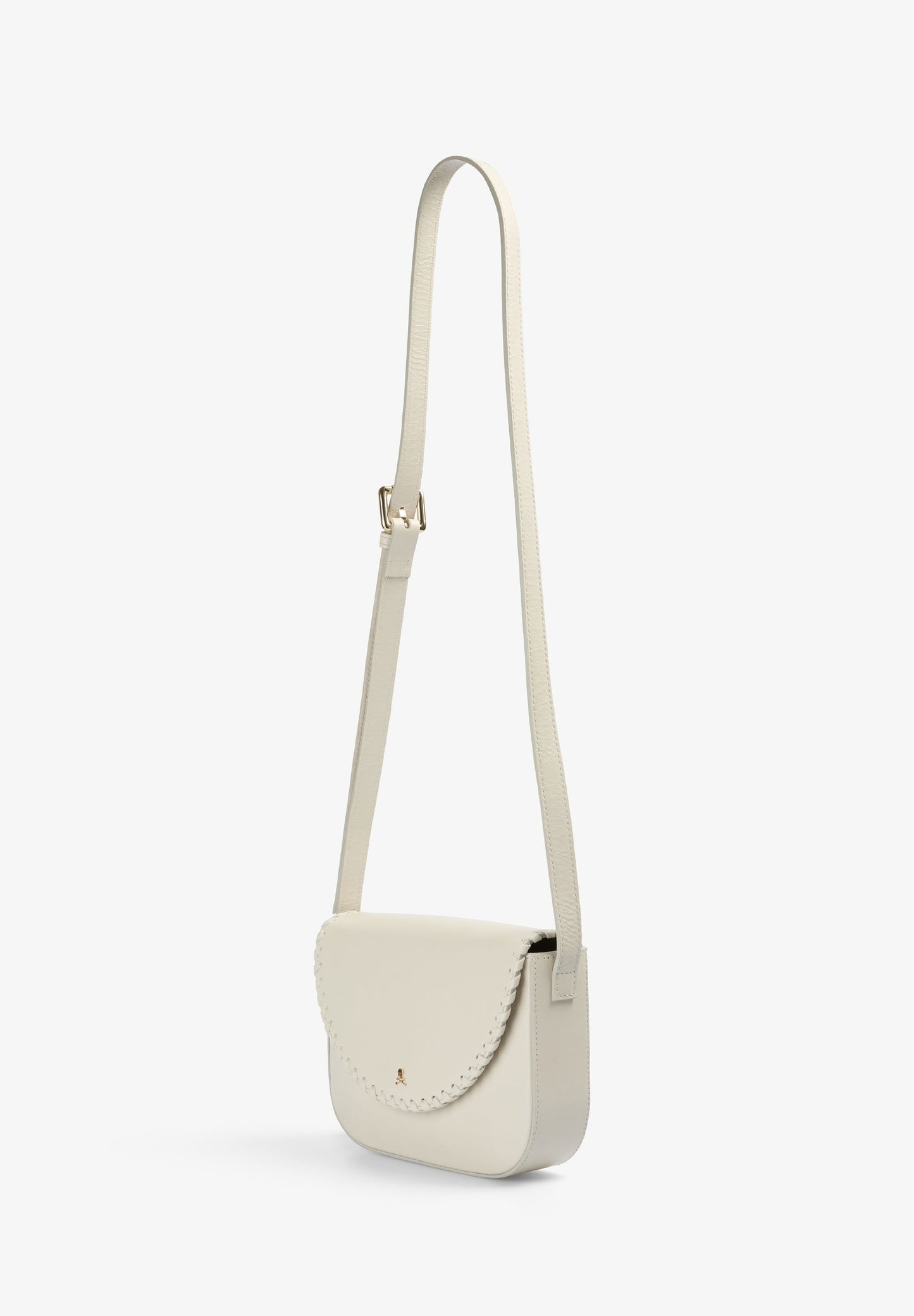 BRAIDED LEATHER CROSSBODY BAG