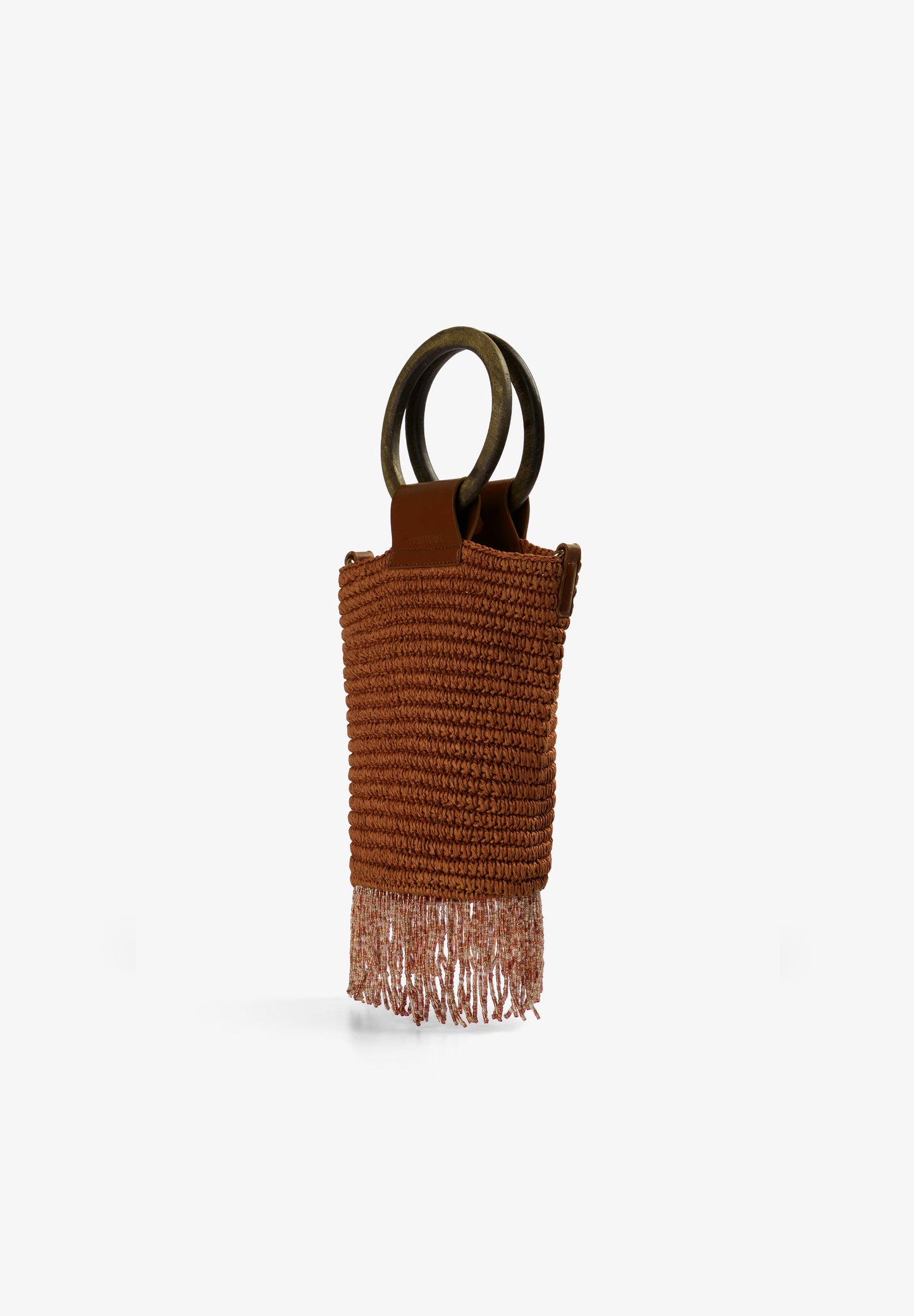 BAG WITH BEADED FRINGES
