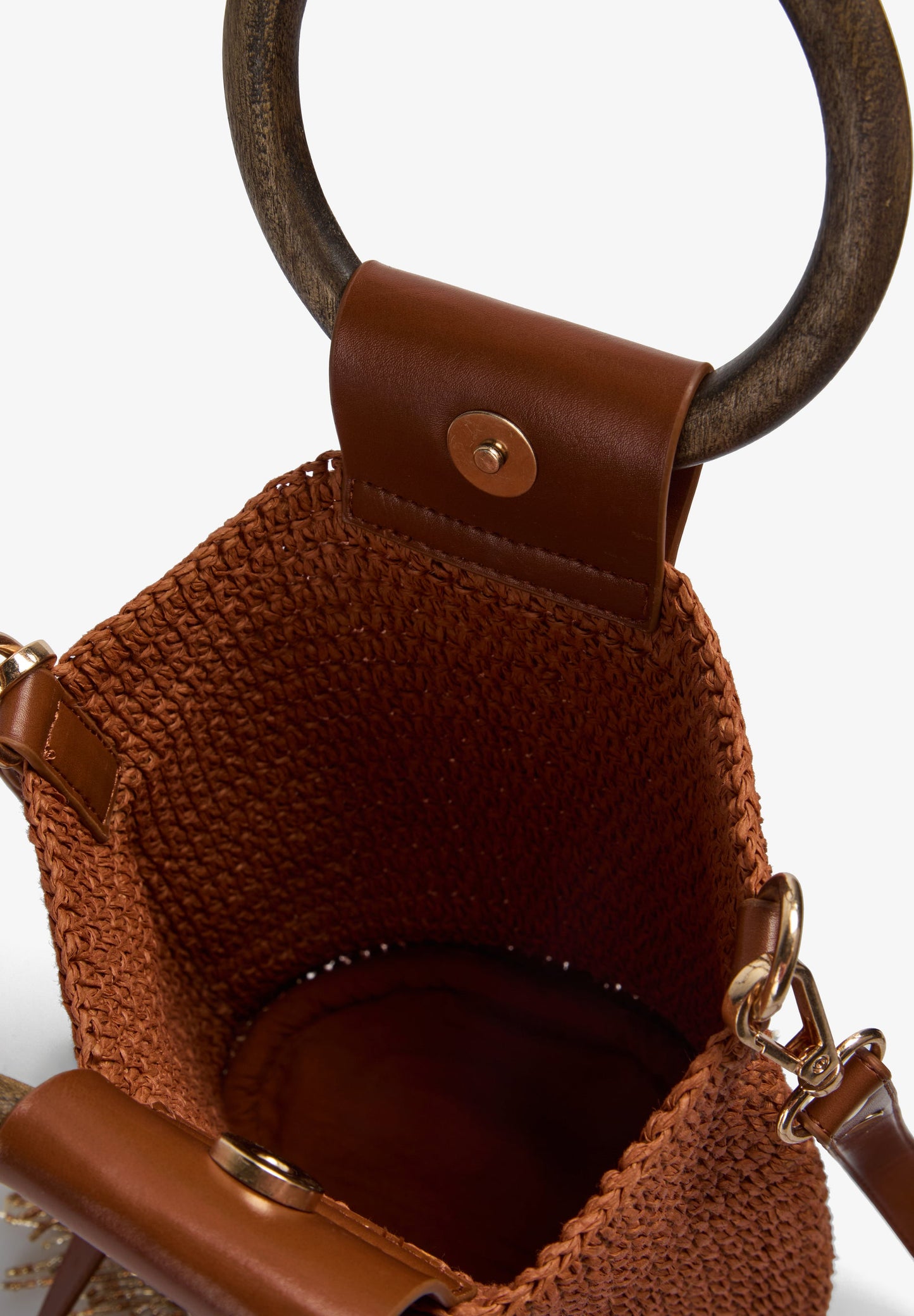 BAG WITH BEADED FRINGES