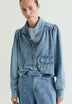 GIACCA DI JEANS CON MANICHE A SBUFFO