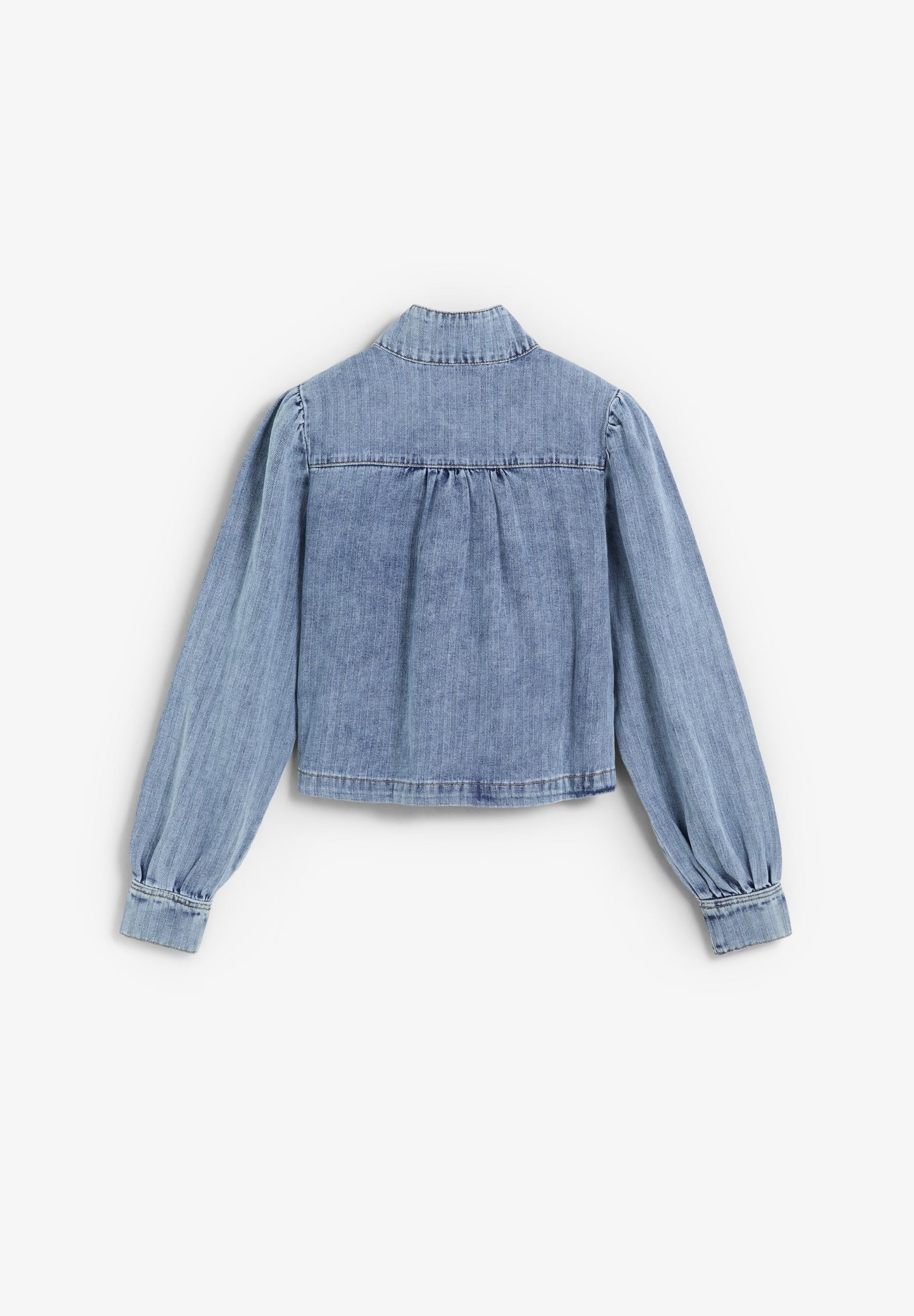GIACCA DI JEANS CON MANICHE A SBUFFO