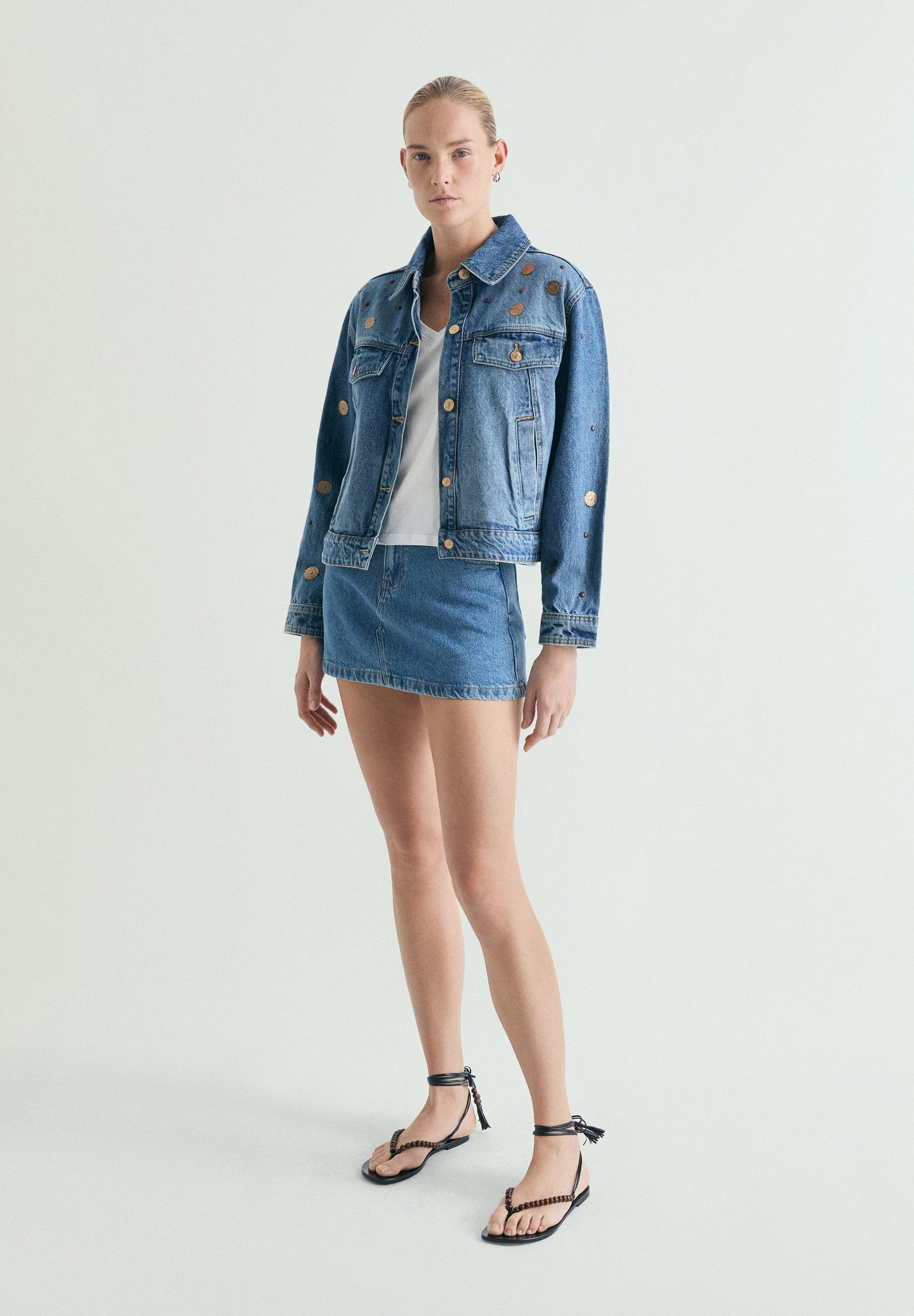 STUDDED DENIM JACKET
