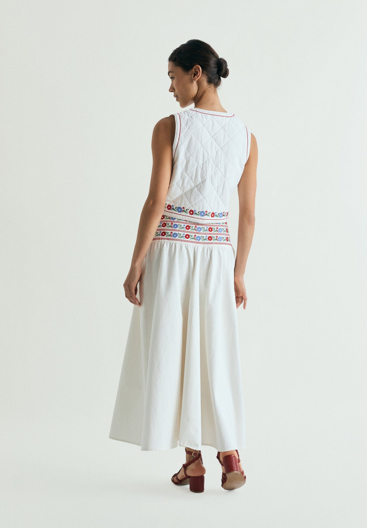 JUPE DENIM BRODERIES