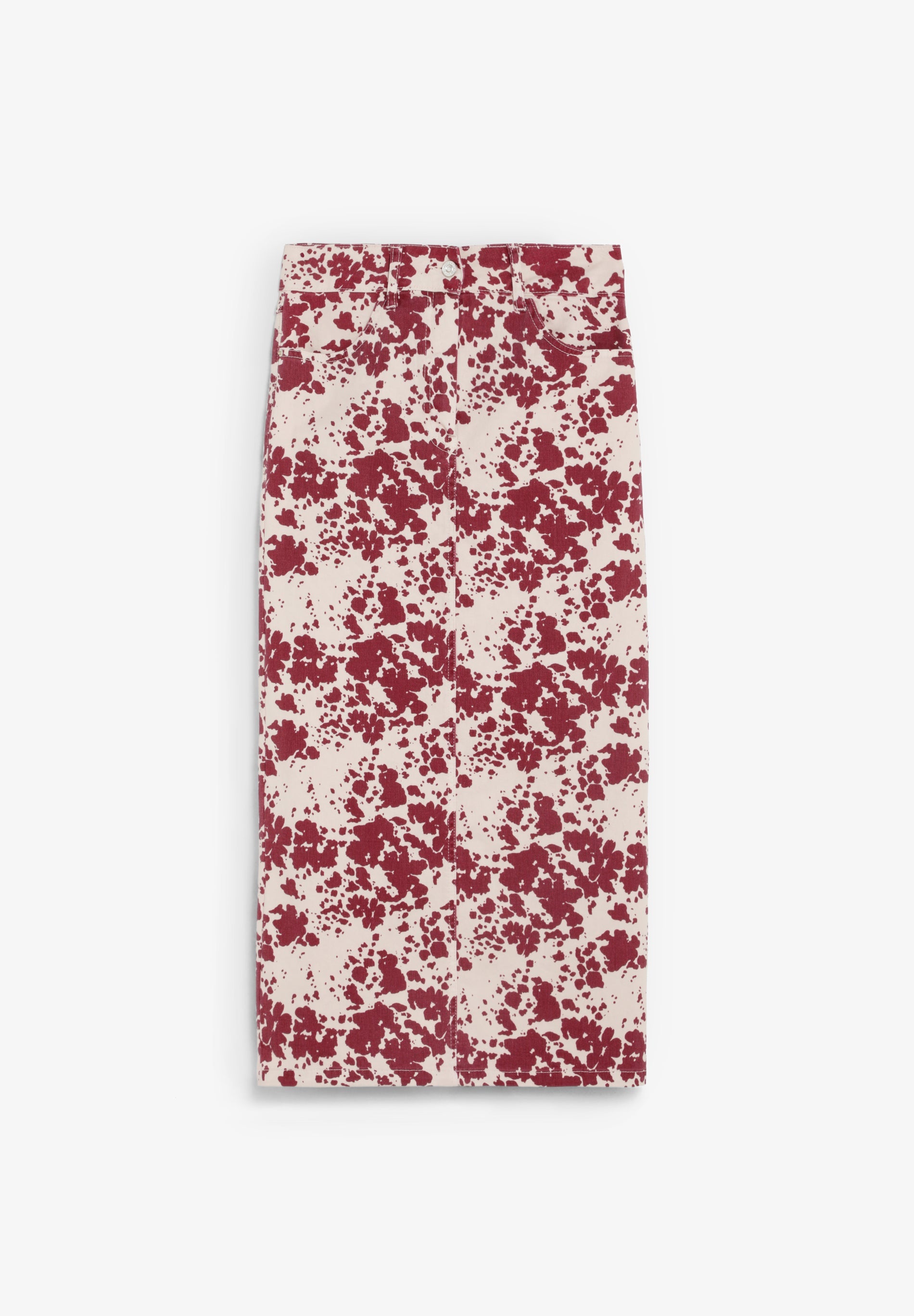 ANIMAL PRINT DENIM SKIRT