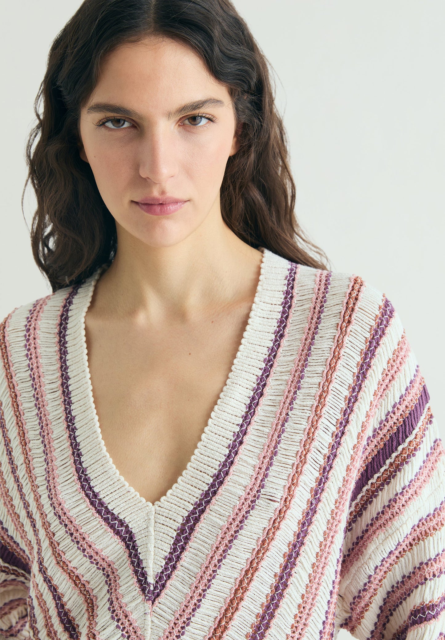 PULL À RAYURES MULTICOLORES