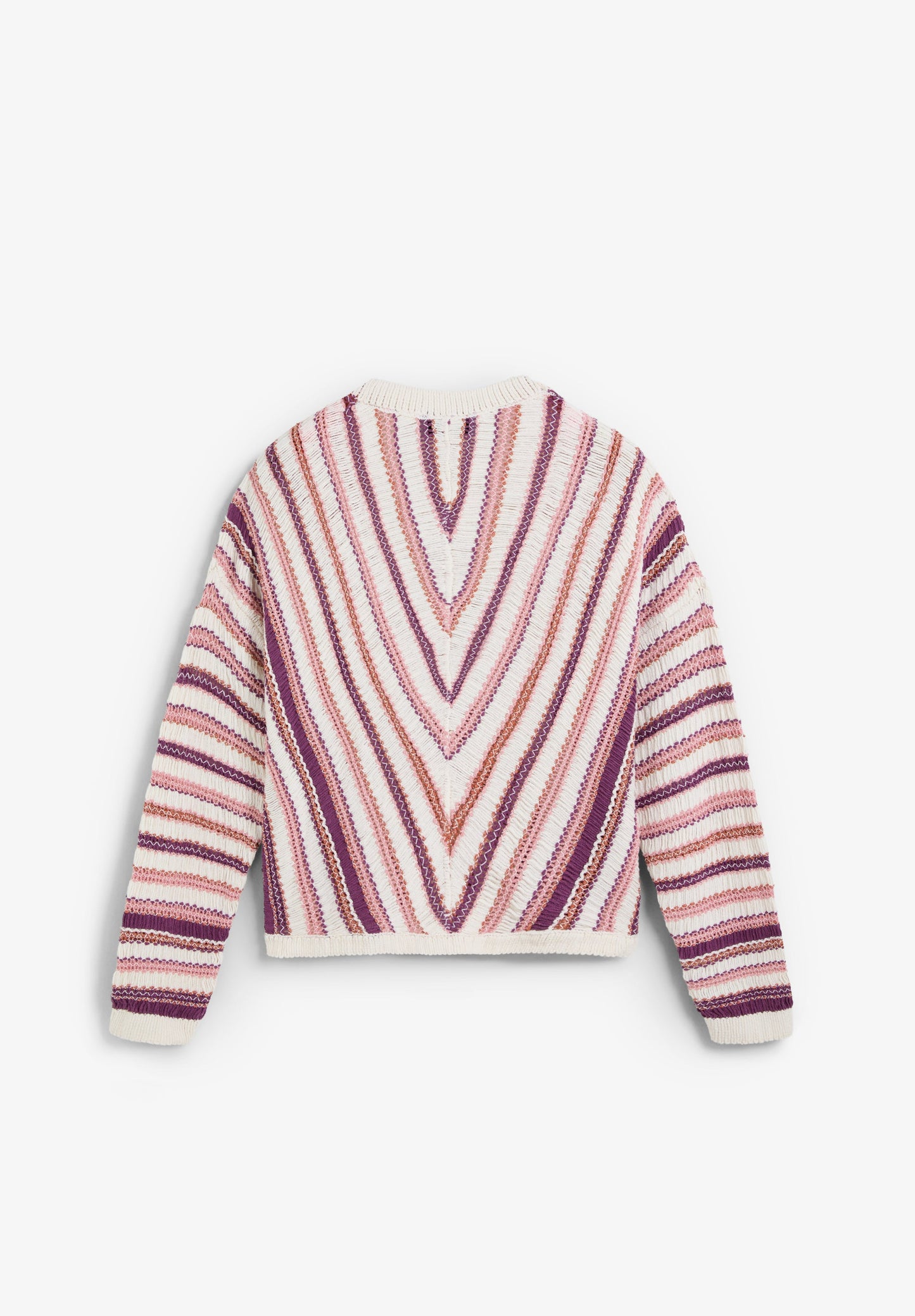 SCSTRIPES CROCHET V JUMPER