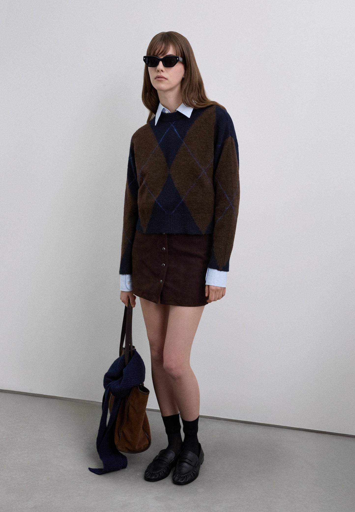 SUEDE MINI SKIRT