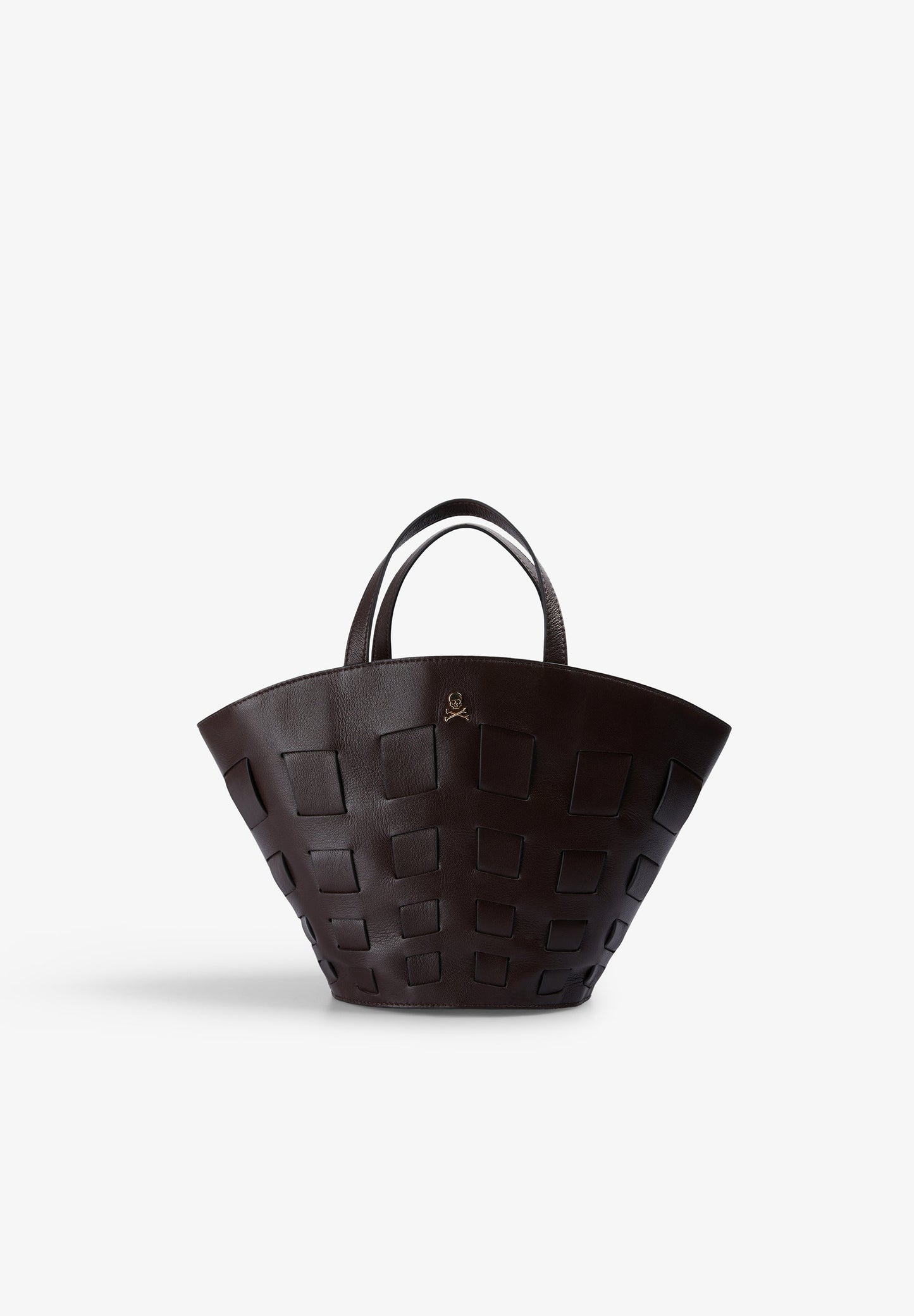 GEOMETRIC LEATHER BAG
