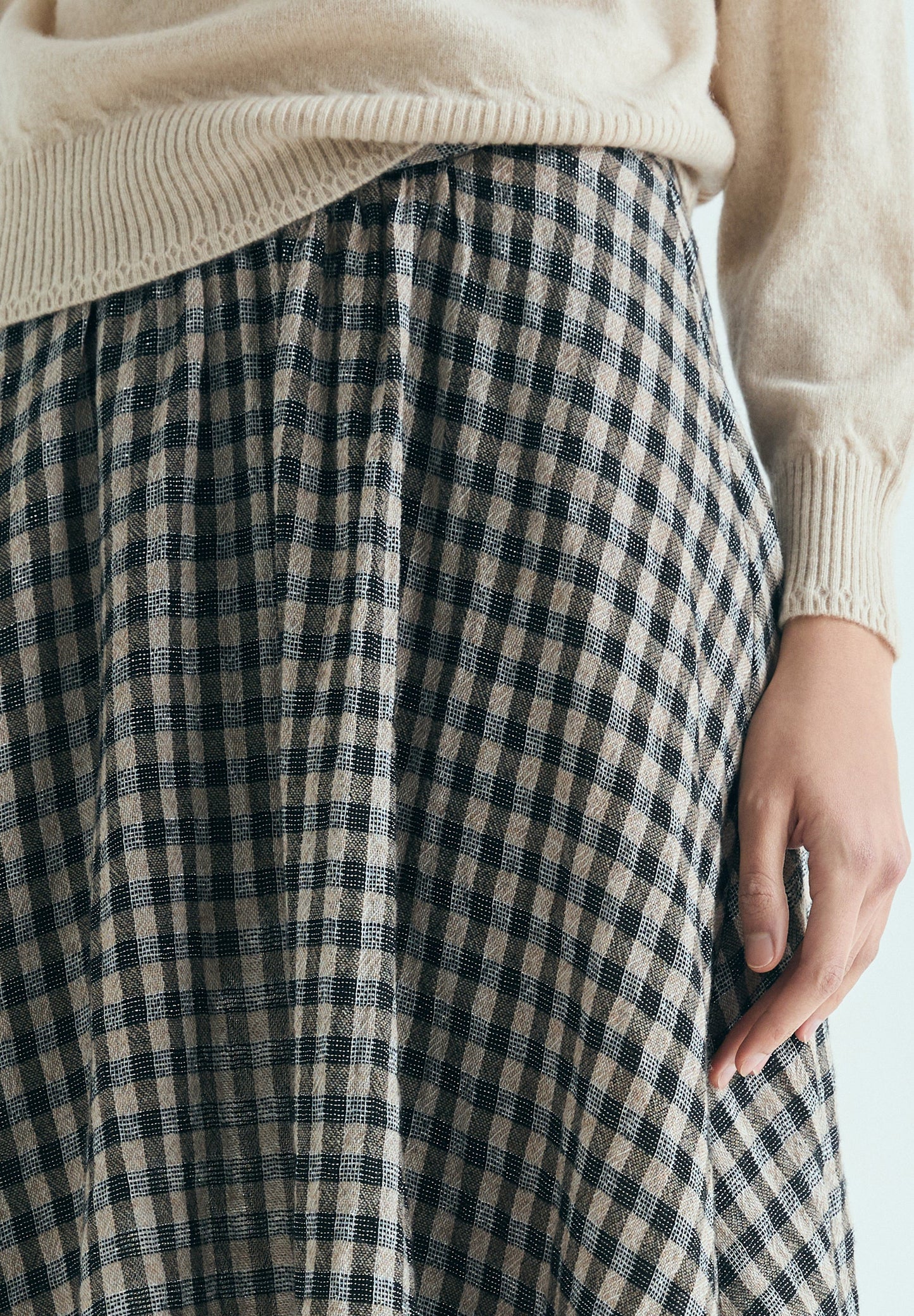 FALDA MIDI CUADROS - Scalpers