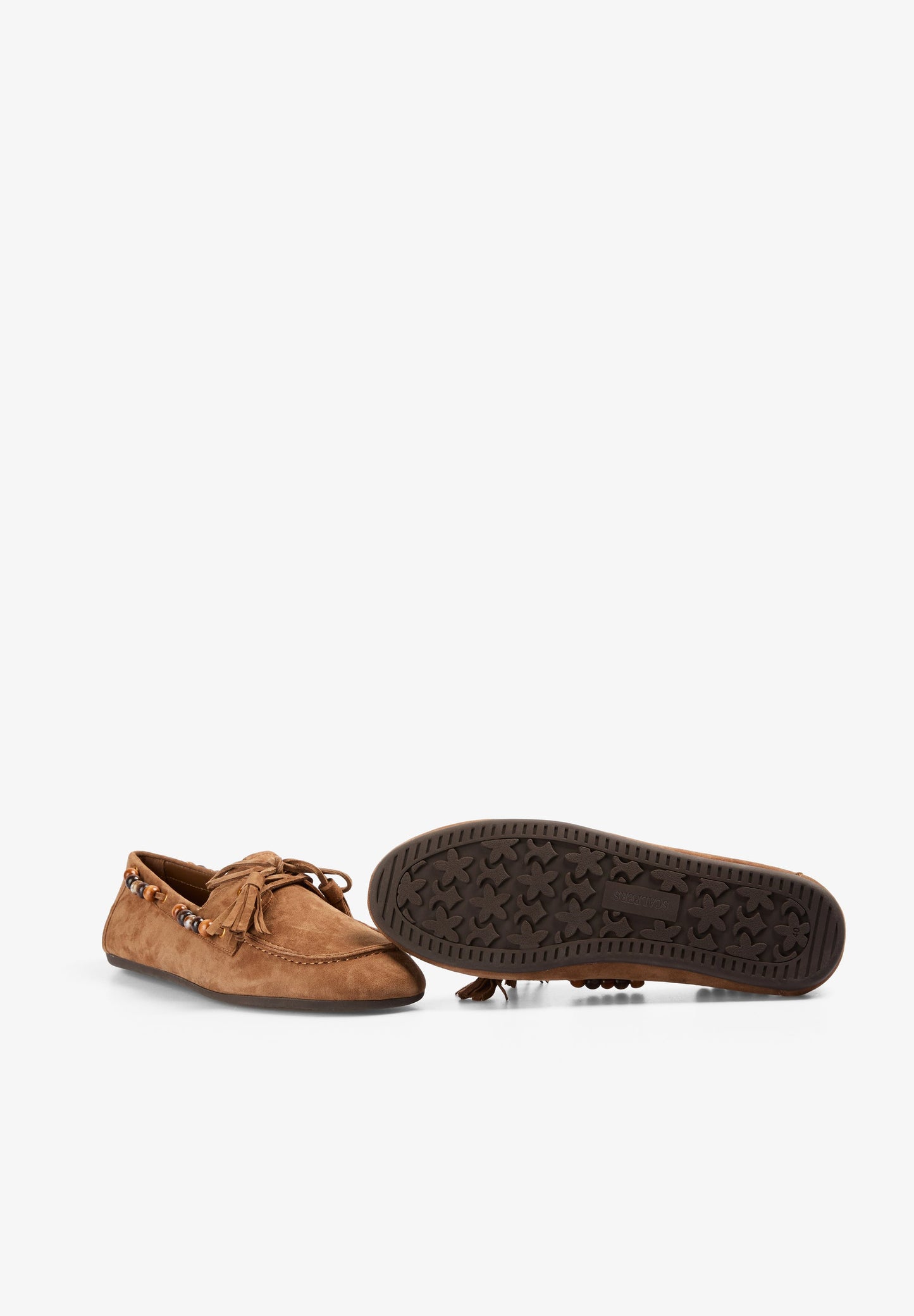 HALBSCHUHE AUS WILDLEDER MT PERLEN