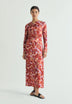TIE-DYE-KLEID MIT SCHLITZEN