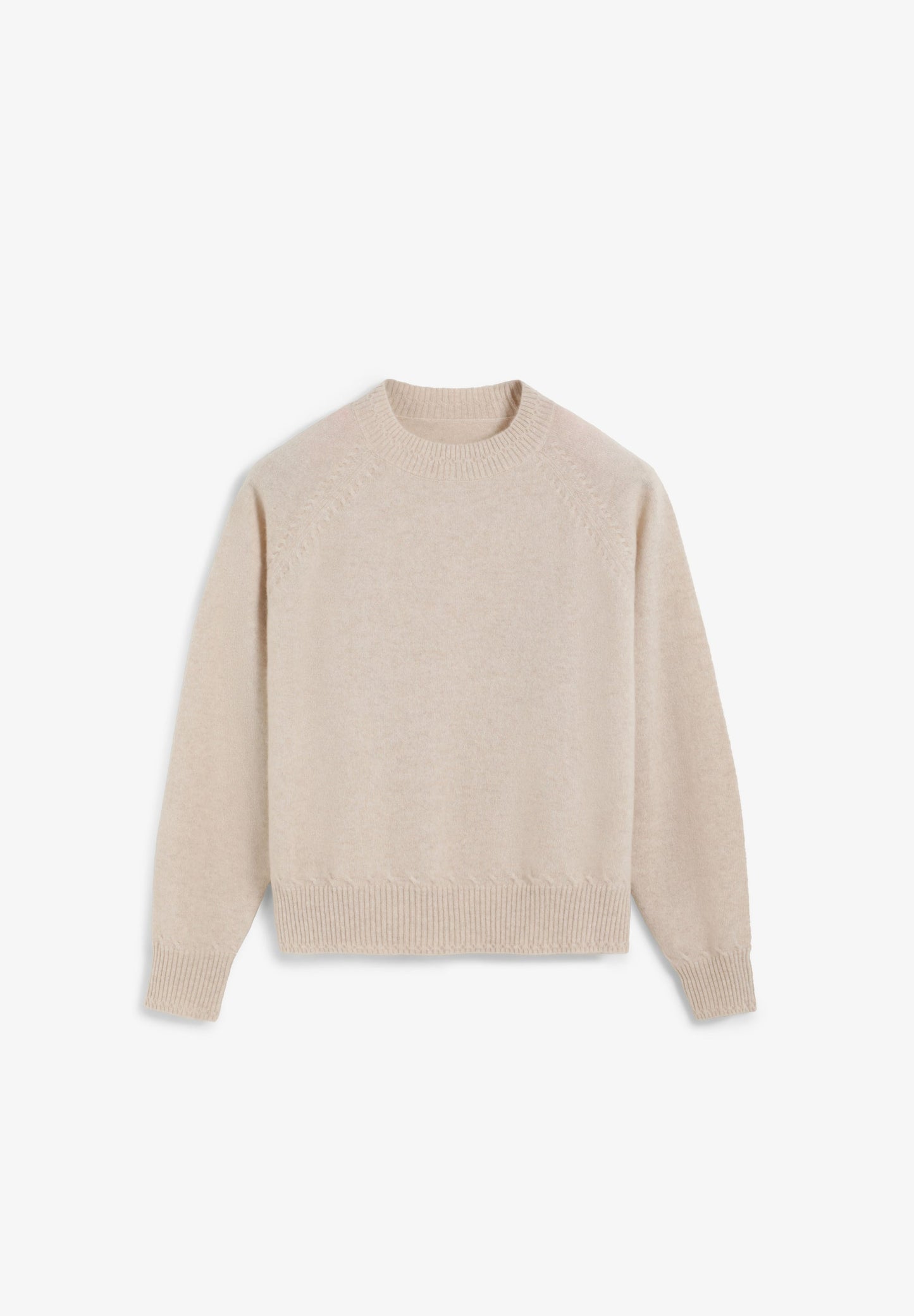 PULLOVER AUS 100 % KASCHMIR MIT RUNDAUSSCHNITT