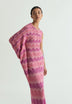 ASYMMETRIC LUREX KNIT DRESS
