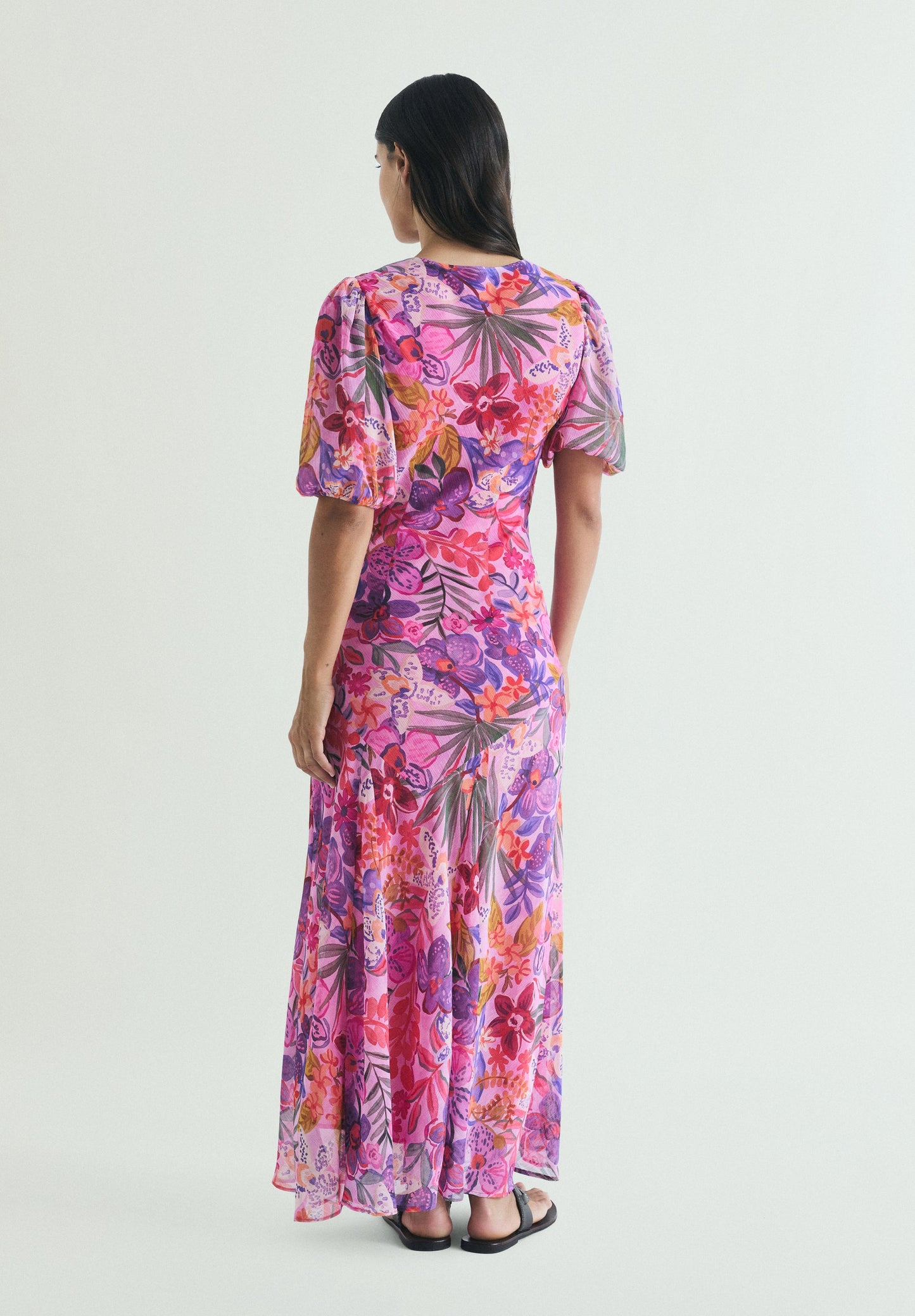 MAXIKLEID MIT BLUMENDRUCK