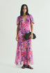 MAXIKLEID MIT BLUMENDRUCK