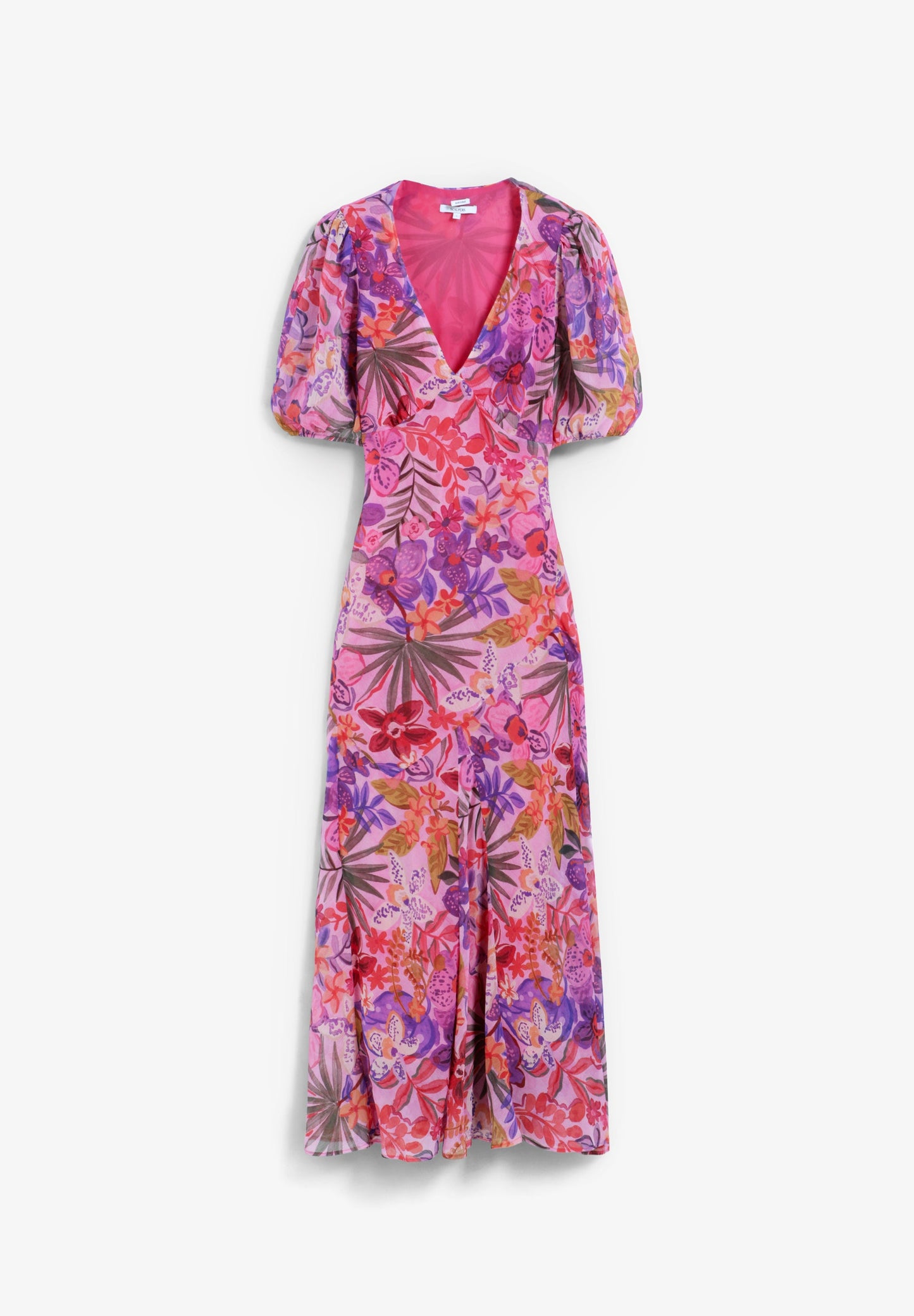MAXIKLEID MIT BLUMENDRUCK