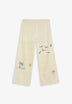 TROUSERS WITH EMBROIDERY AND LACE