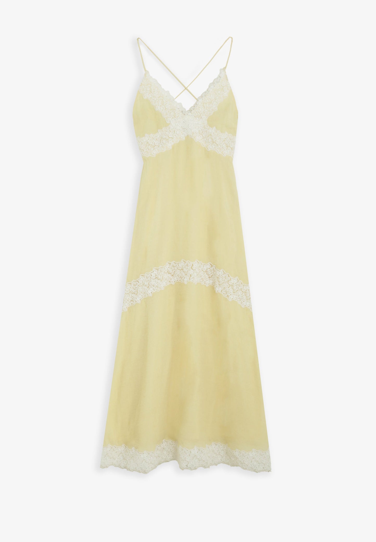 KLEID IN LINGERIE-OPTIK MIT SPITZENDETAIL