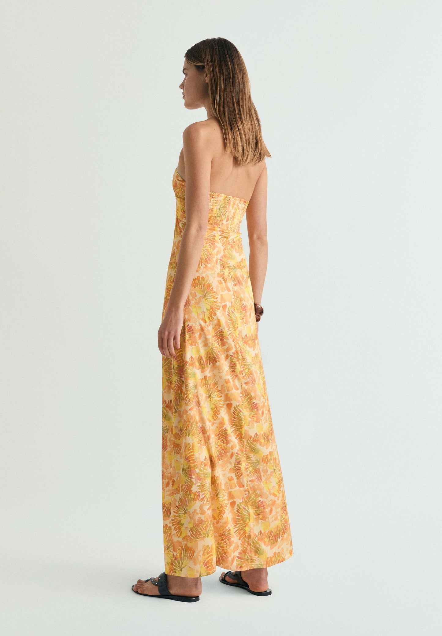 ROBE MAXI ENCOLURE AMÉRICAINE