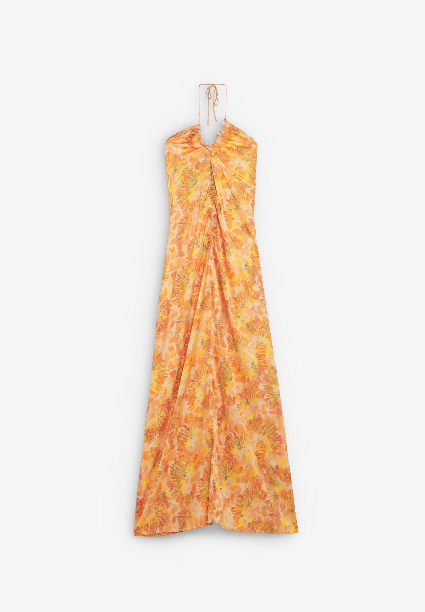 ROBE MAXI ENCOLURE AMÉRICAINE