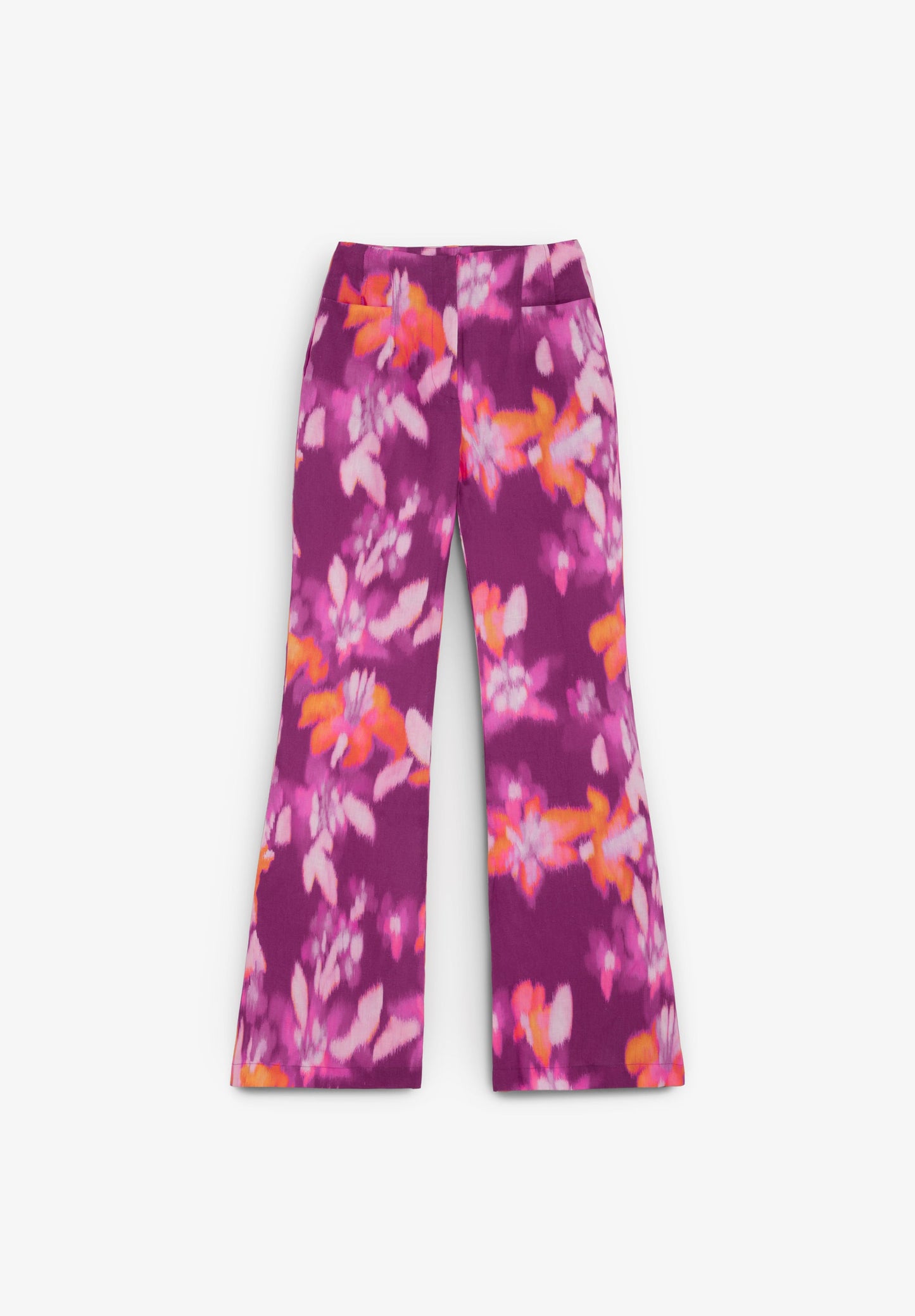 BOOTCUT LINEN TROUSERS